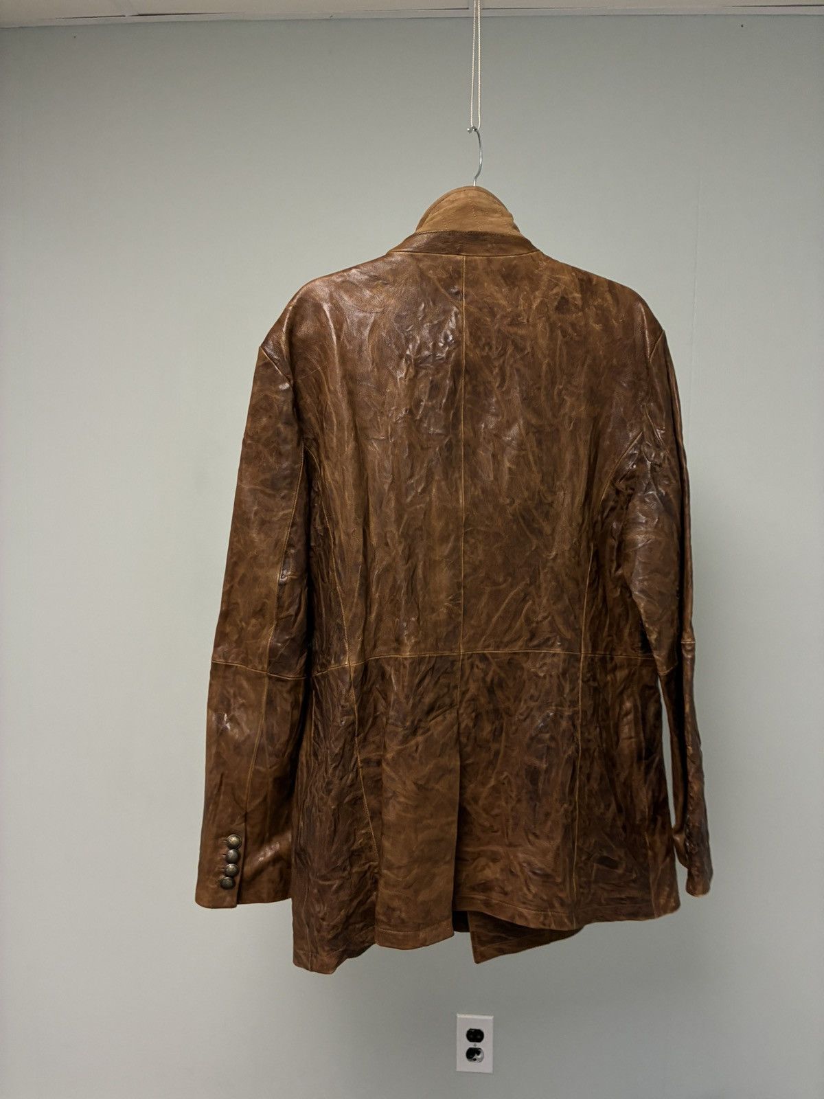 John Varvatos Burnished Double Breasted Coat EU 54 USA 44 Size US L / EU 52-54 / 3 - 7 Thumbnail