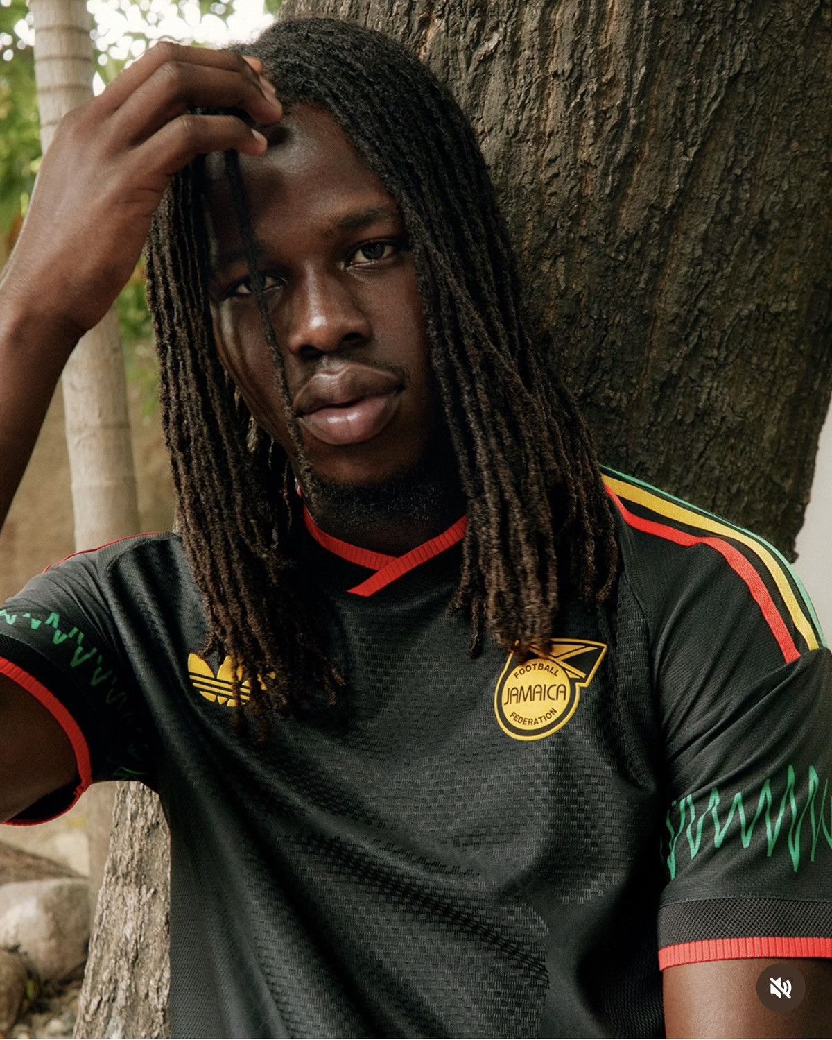 Adidas JAMAICA 26 X BOB MARLEY AWAY AUTHENTIC JERSEY Size US M / EU 48-50 / 2 - 13 Thumbnail