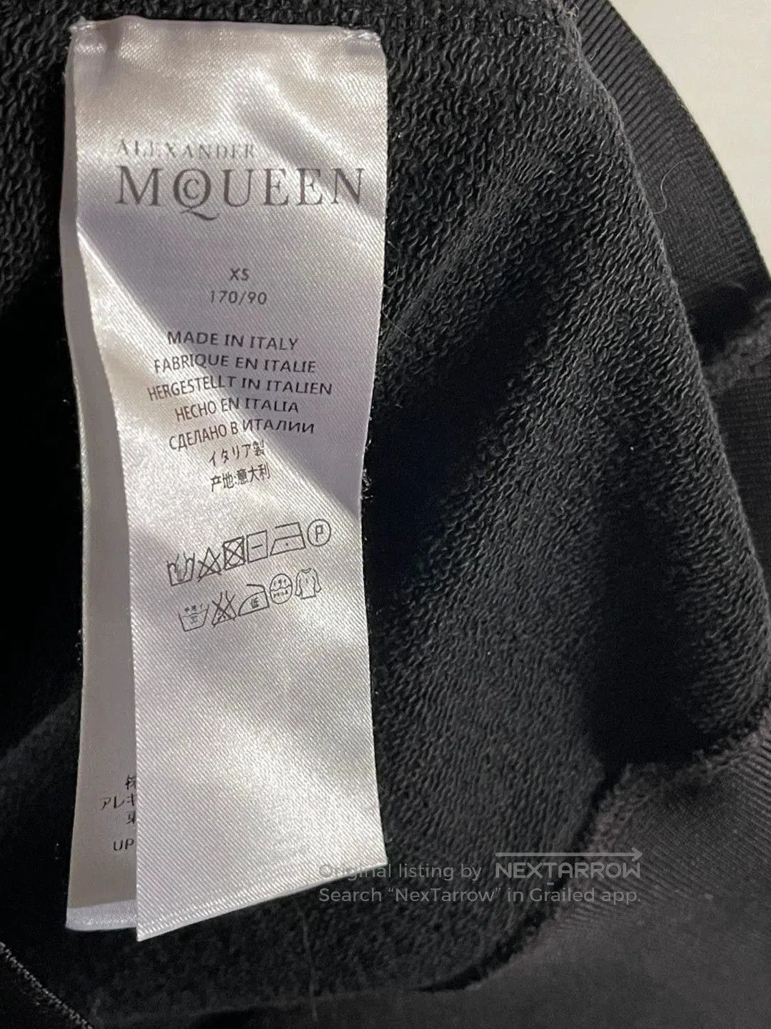 McQ Alexander McQueen Alexander McQueen Embroidered Hoodie with Sleeves. Size US XS / EU 42 / 0 - 9 Thumbnail