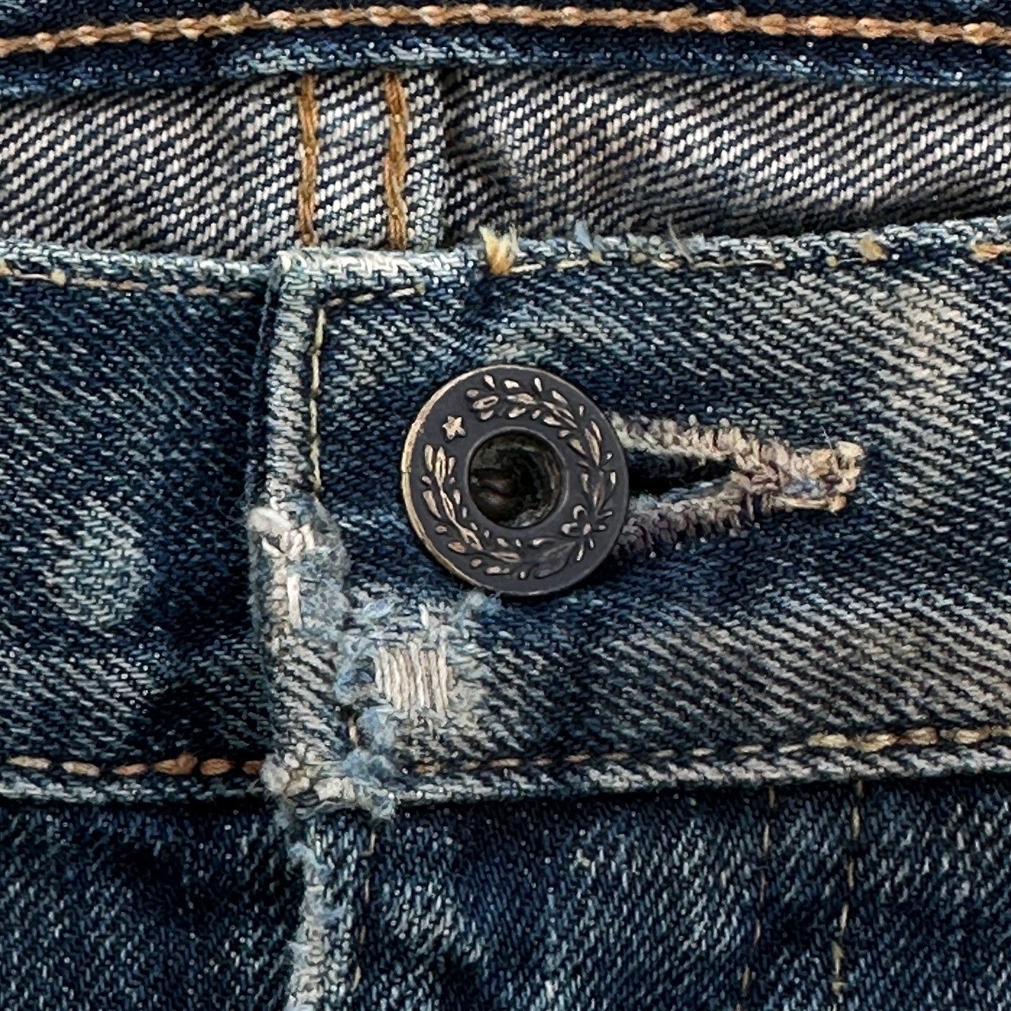 Kapital × Kapital Kountry Boro Redux buckle back selvedge denim boot flare cut Size US 38 / EU 54 - 9 Thumbnail