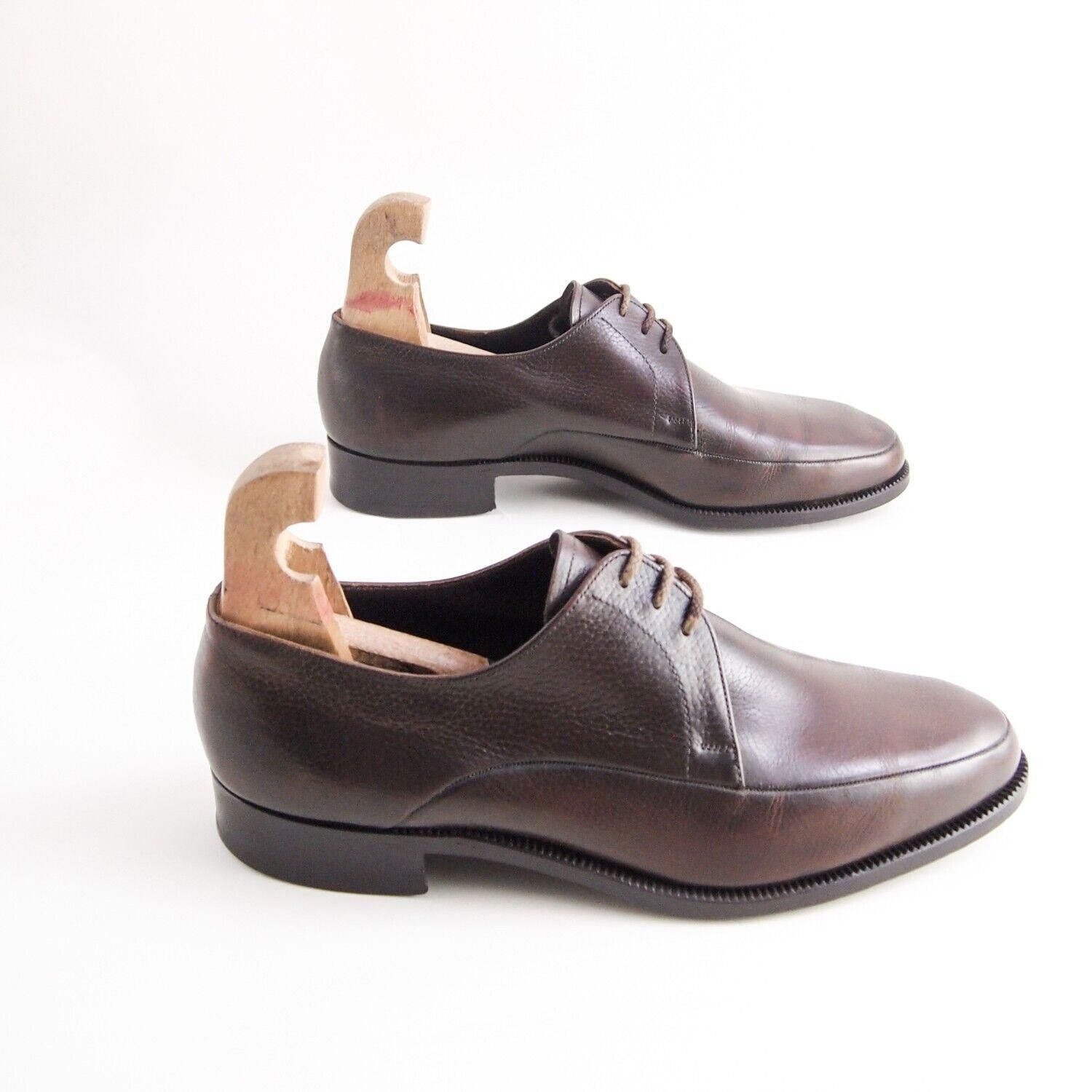 Bally Bally Derby Oxfords Brown Leather Mens EU 41 US 8 Size US 8 / EU 41 - 5 Thumbnail