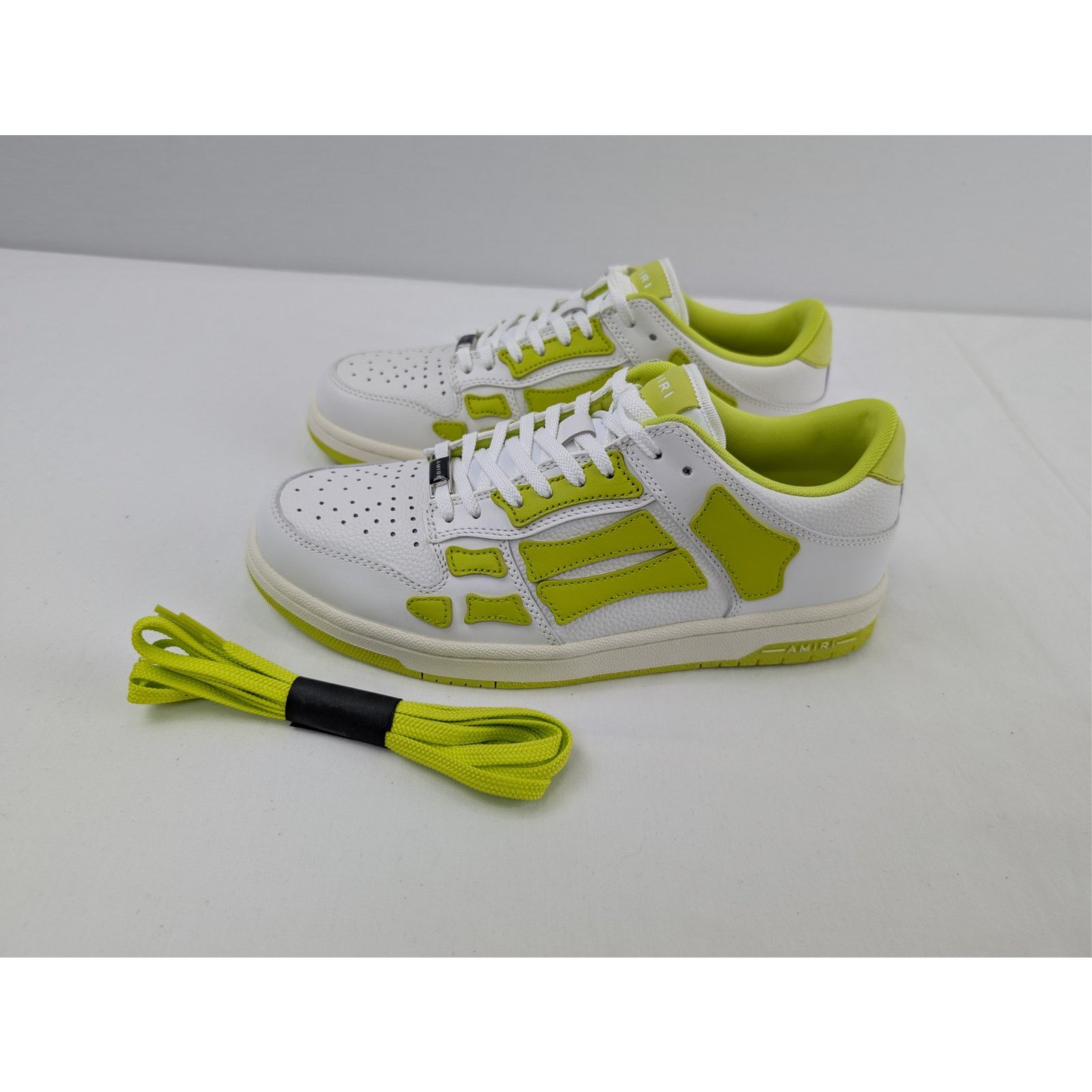Amiri o1rshd1 Skel top Low / Skeleton Top Low Sneakers Neon Yellow Size US 9 / EU 42 - 8 Thumbnail