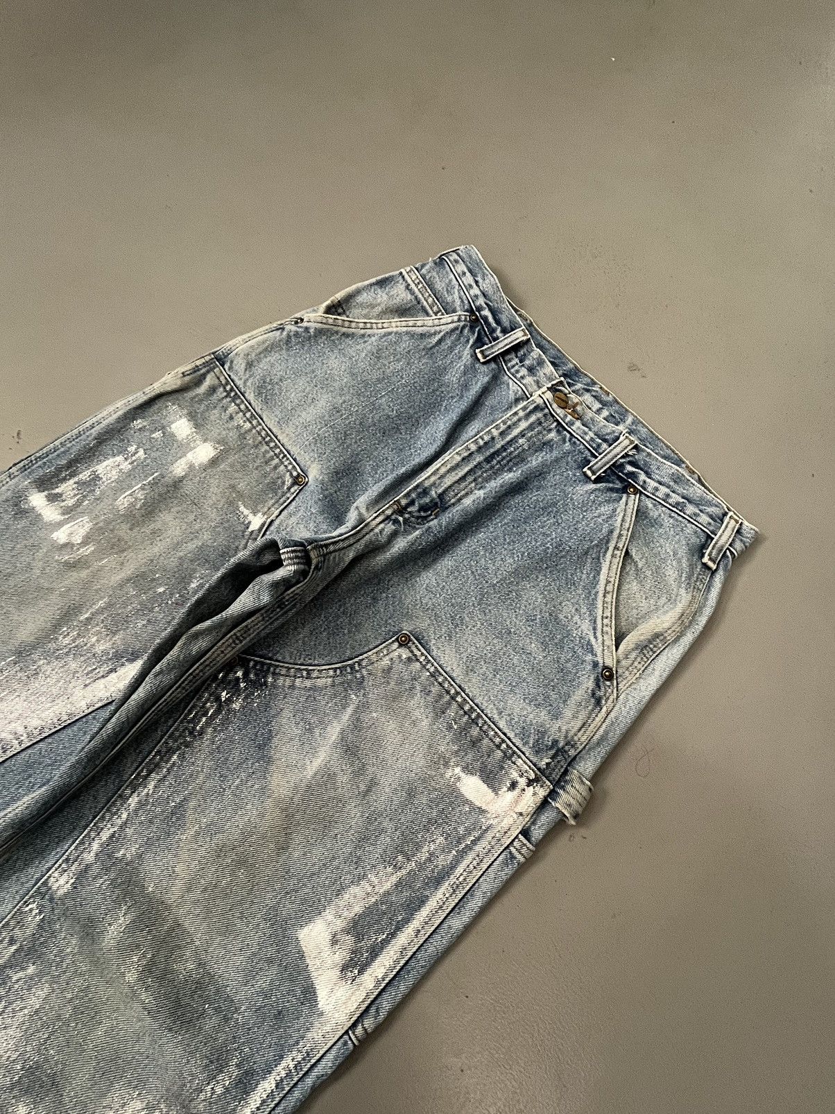 image of Carhartt B73 Dts Double Knee Denim in Blue, Men's (Size 32)