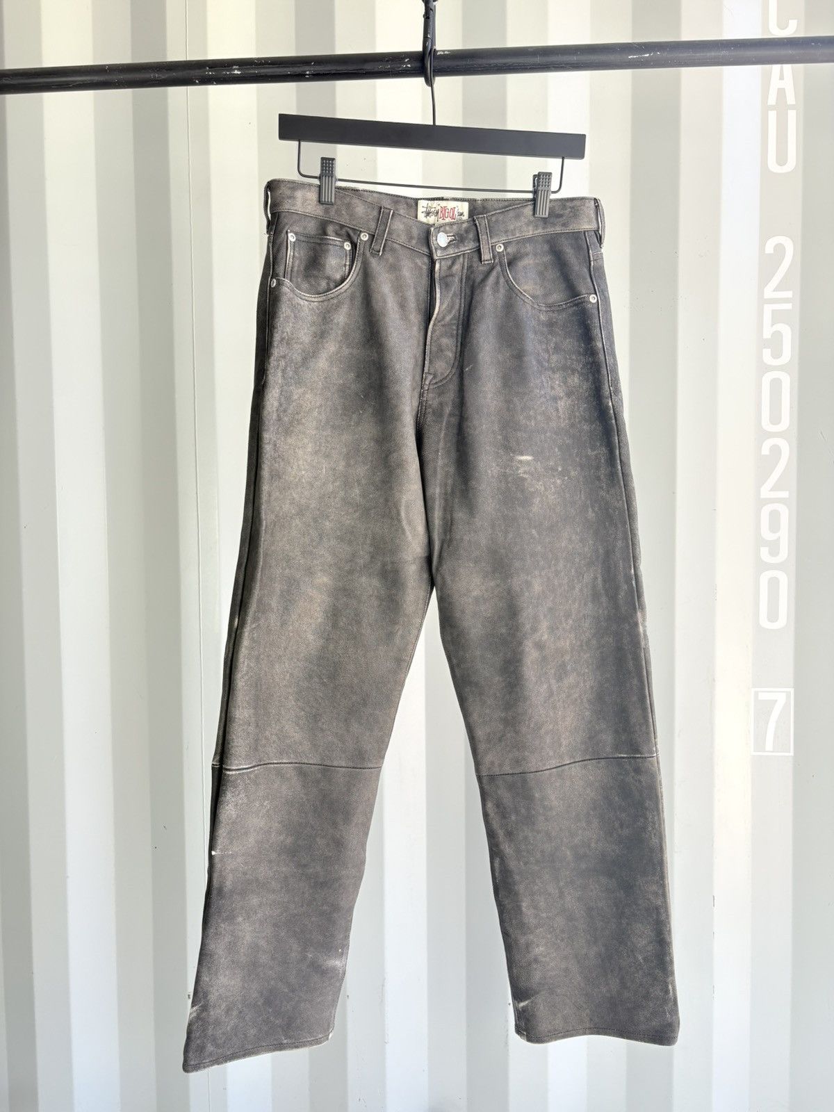 Stussy Stussy Big OL Jean Stonewashed Leather | Grailed