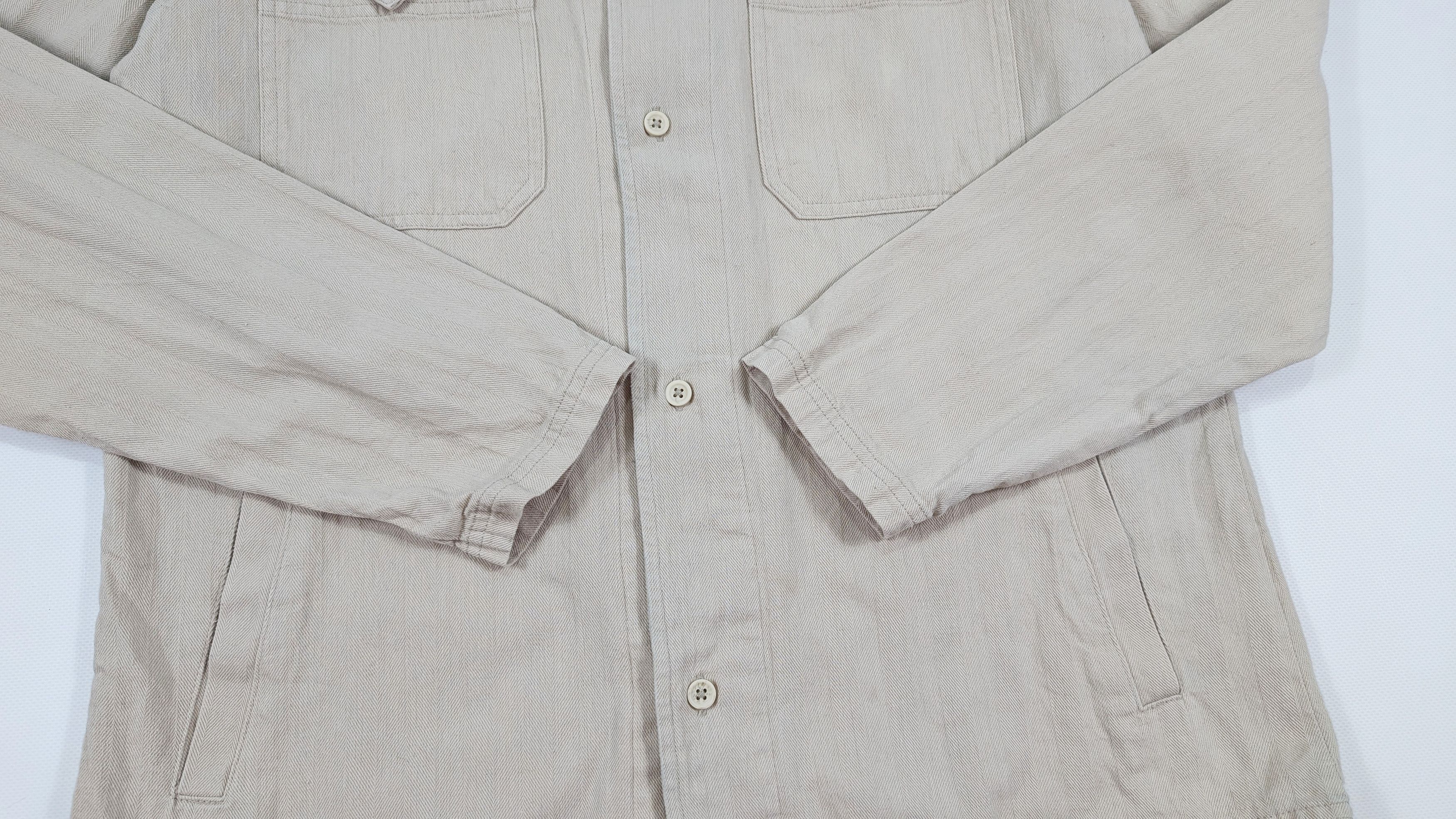 Folk Folk Beige Cotton Overshirt Size 3 M Size US M / EU 48-50 / 2 - 6 Thumbnail