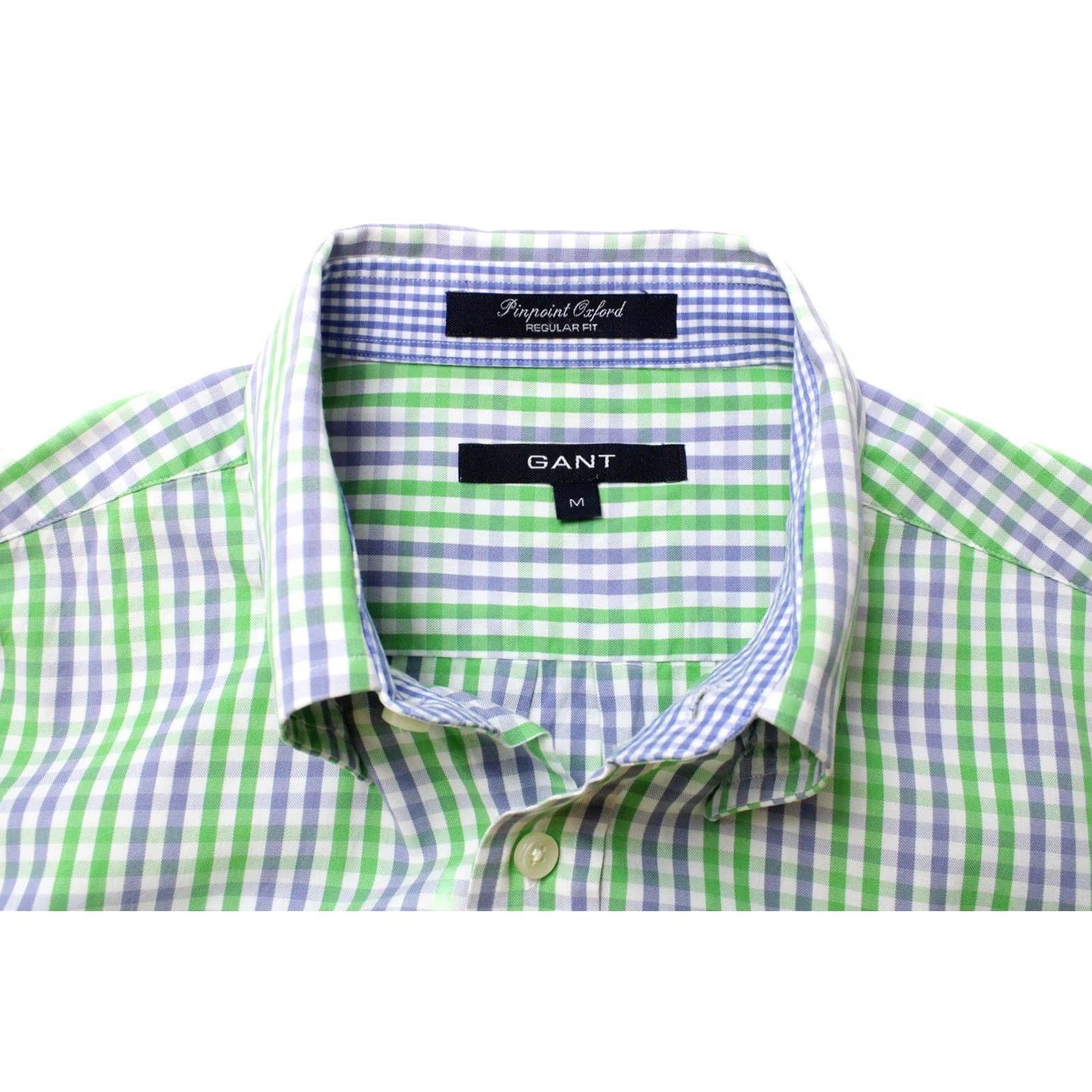 Gant GANT Pinpoint Oxford Regular Fit Shirt Men M Button-Down Check Casual Size US M / EU 48-50 / 2 - 4 Thumbnail