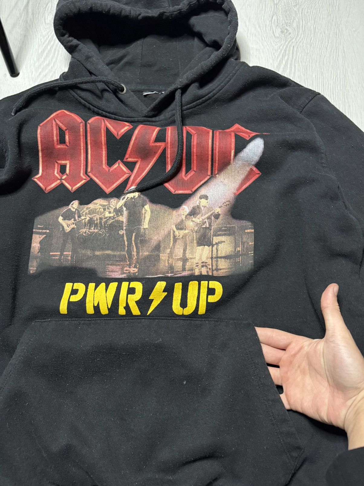AC/DC Vintage ACDC Hoodie 90s Size US L / EU 52-54 / 3 - 4 Thumbnail