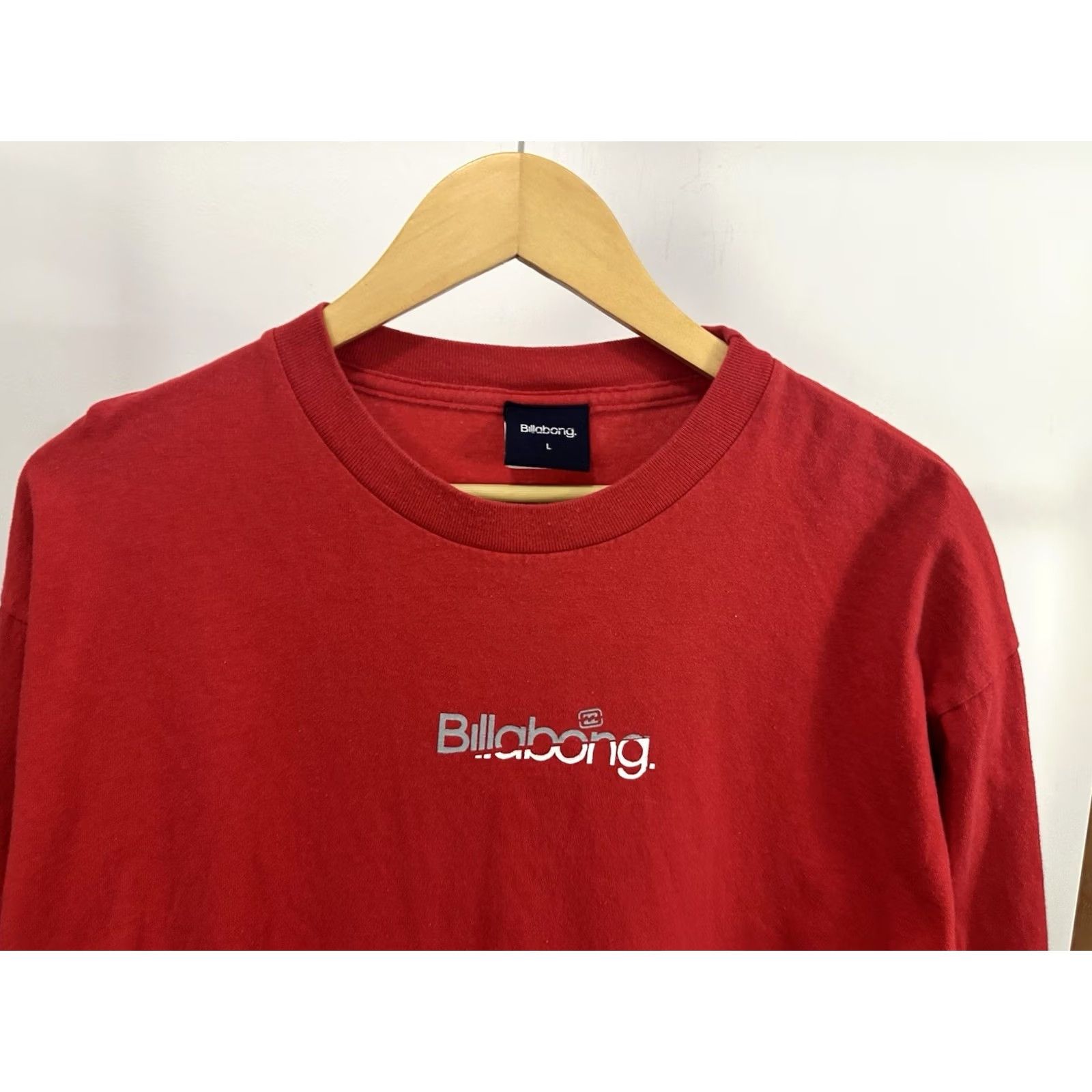 Billabong VTG Billabong Long Sleeve T-Shirt Swoosh Double Sided Red L Mens Size US L / EU 52-54 / 3 - 4 Thumbnail