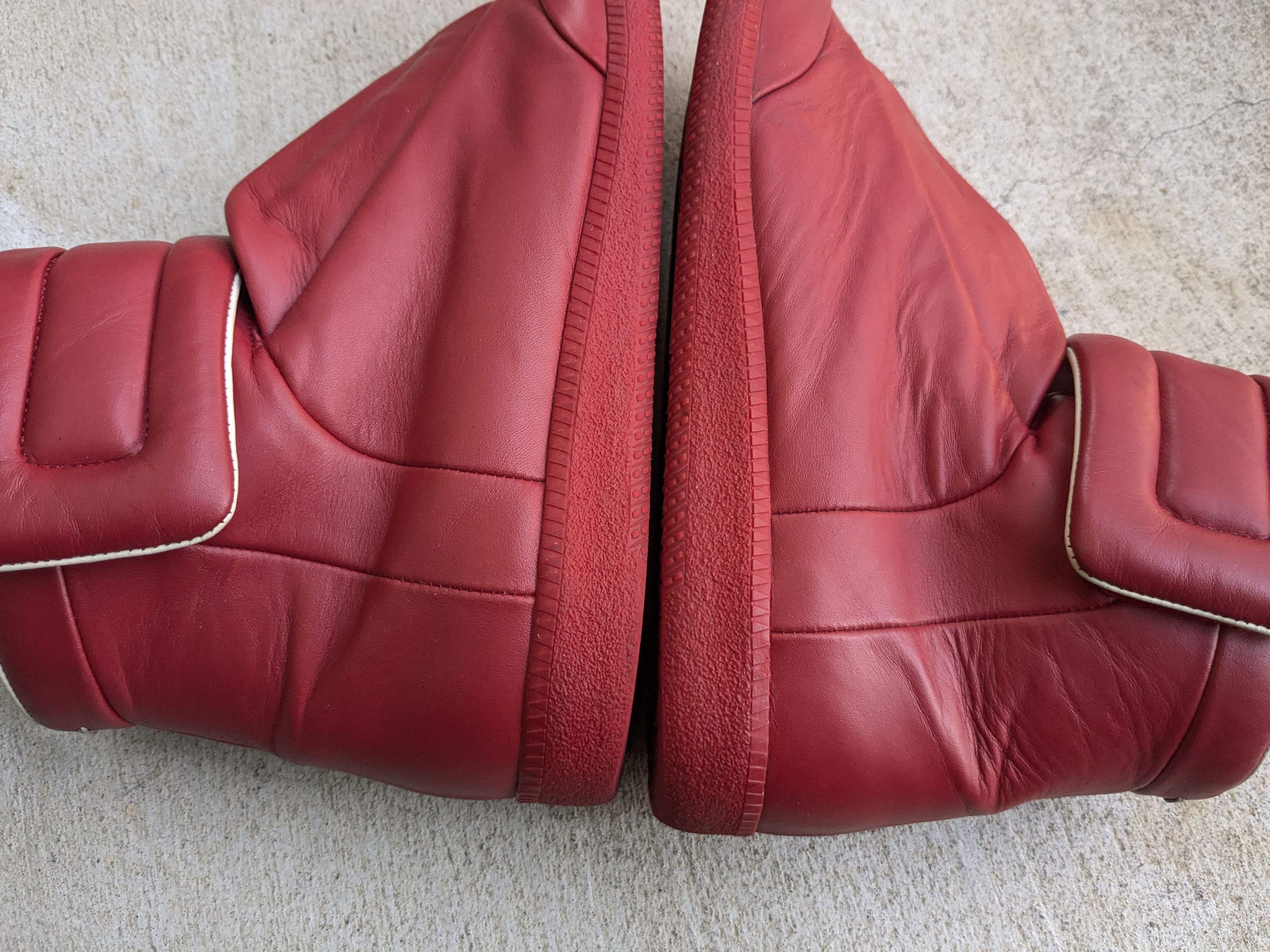 Maison Margiela Maison Margiela Future Red 9 42 Leather High Tops Size US 9 / EU 42 - 9 Thumbnail