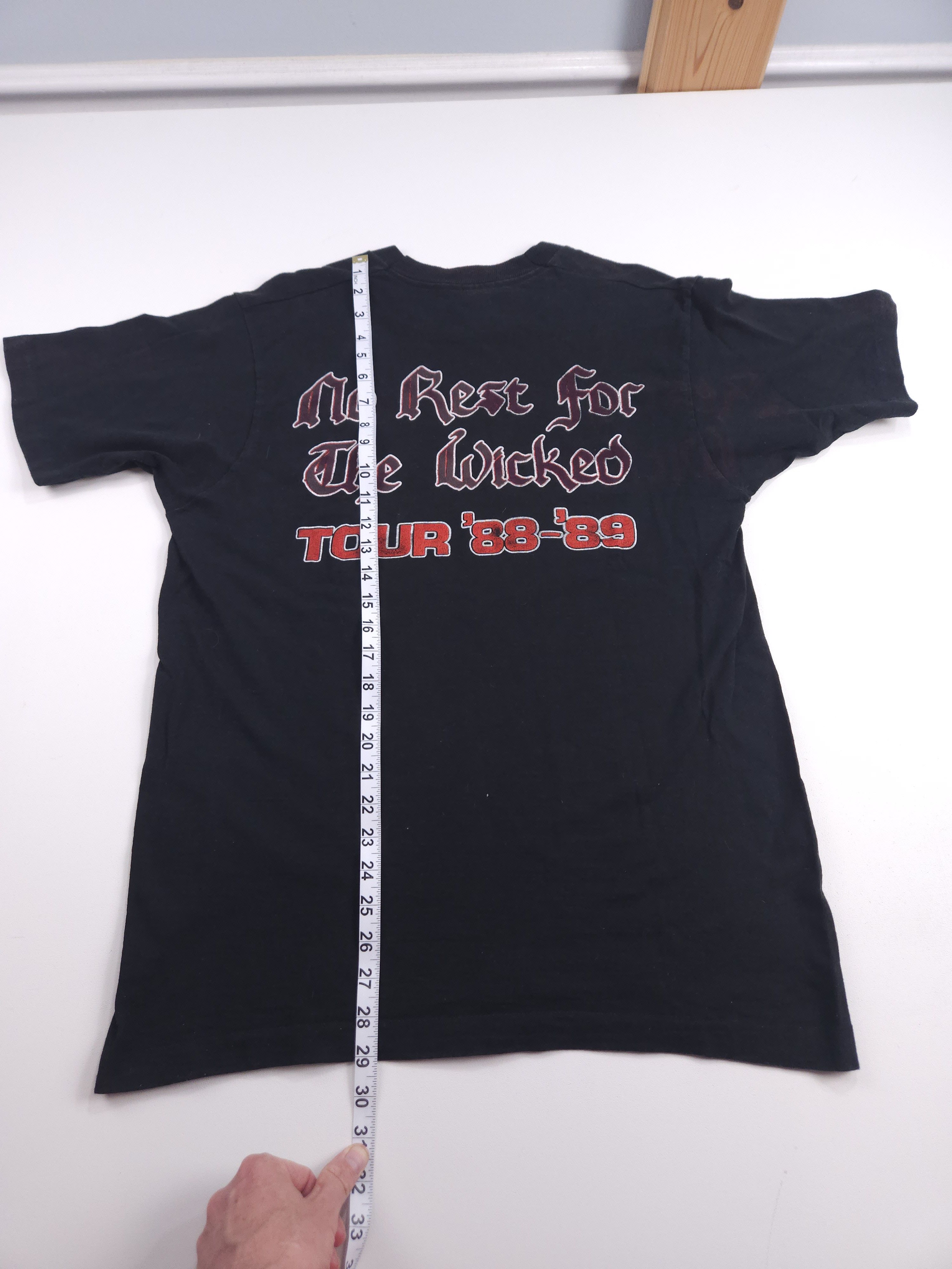 Vintage Vintage 80s Ozzy Osbourne 88 No Rest For the Wicked Tour L Size US L / EU 52-54 / 3 - 7 Thumbnail