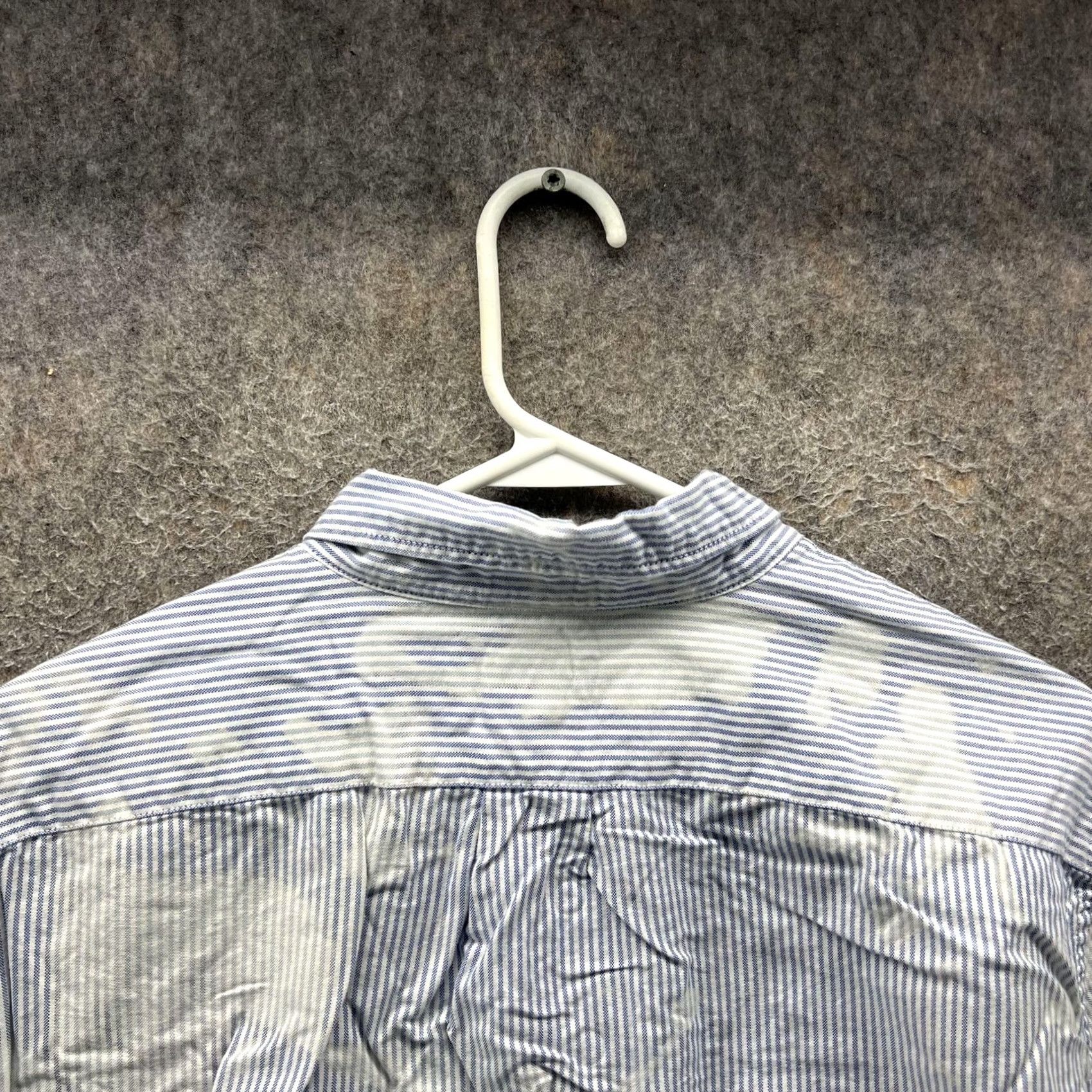J.Crew J.Crew Shirt Mens Large Blue Stripe Slim Untucked Button Front Long Sleeve Size US L / EU 52-54 / 3 - 6 Thumbnail
