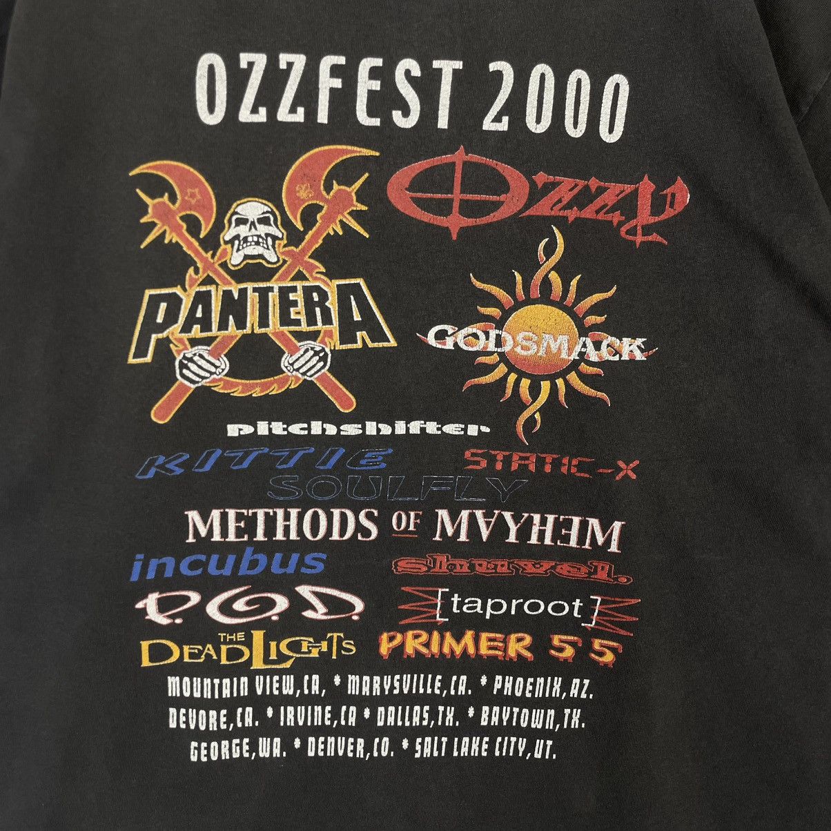 Designer × Vintage Vintage 2000 The OZZFEST Tour Concert T Shirt XL Pantera Size US L / EU 52-54 / 3 - 8 Thumbnail