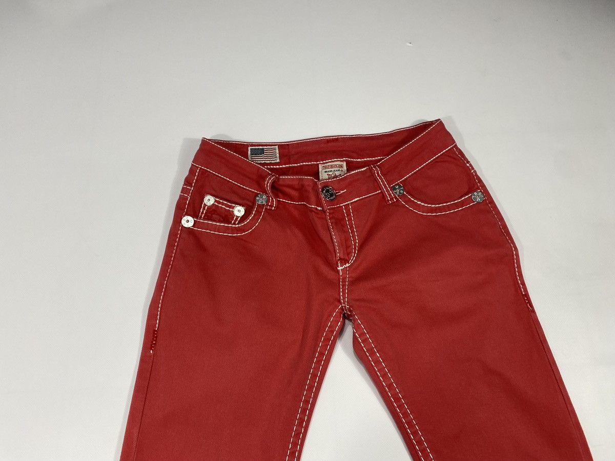 True Religion 🔥LASTDROP🔥 Y2K True Religion Geno Low Rise Coral Pink Pants Size 31" - 11 Thumbnail