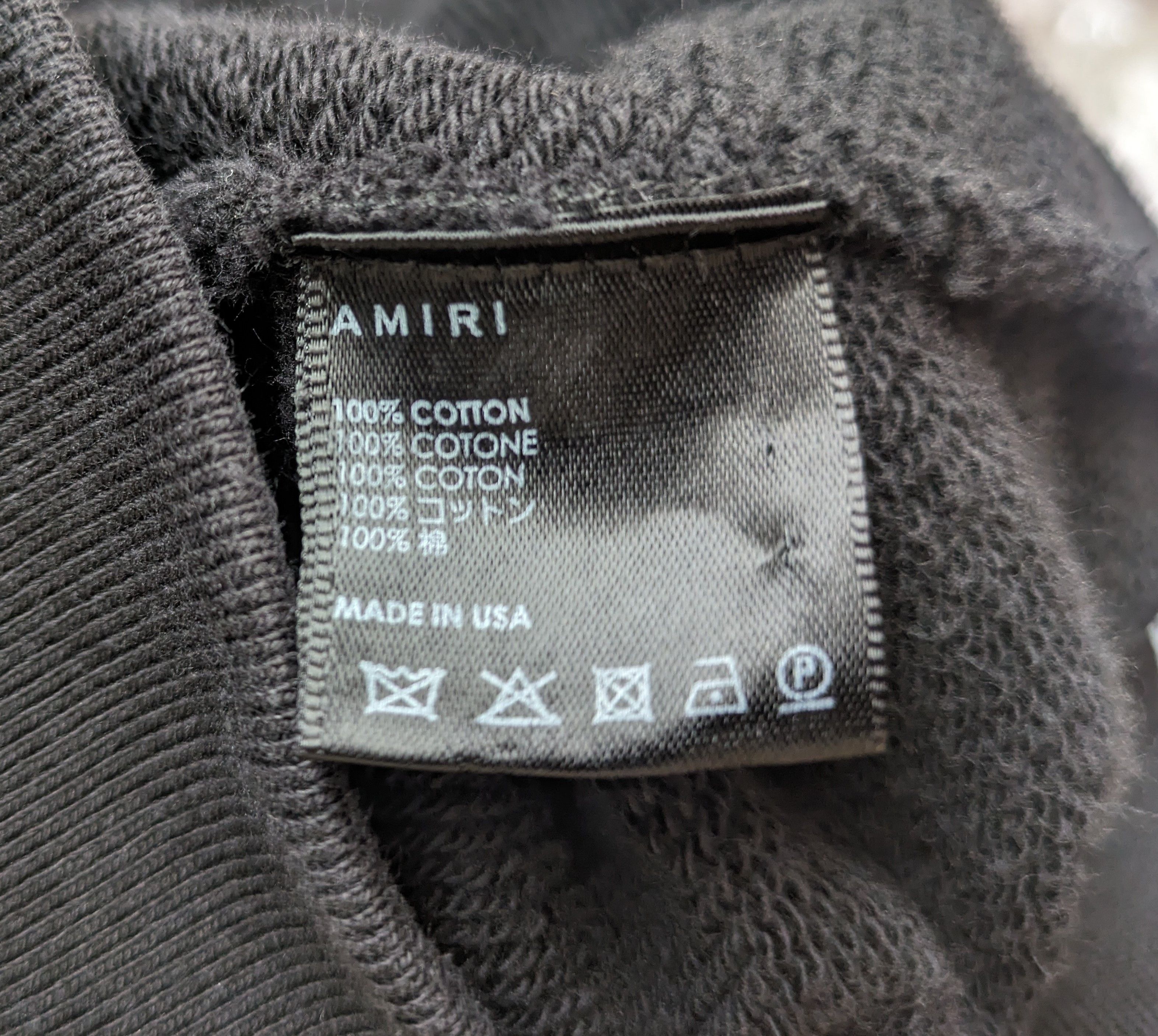 Amiri Black Amiri mens sweatshirt XXL Size US XXL / EU 58 / 5 - 9 Thumbnail