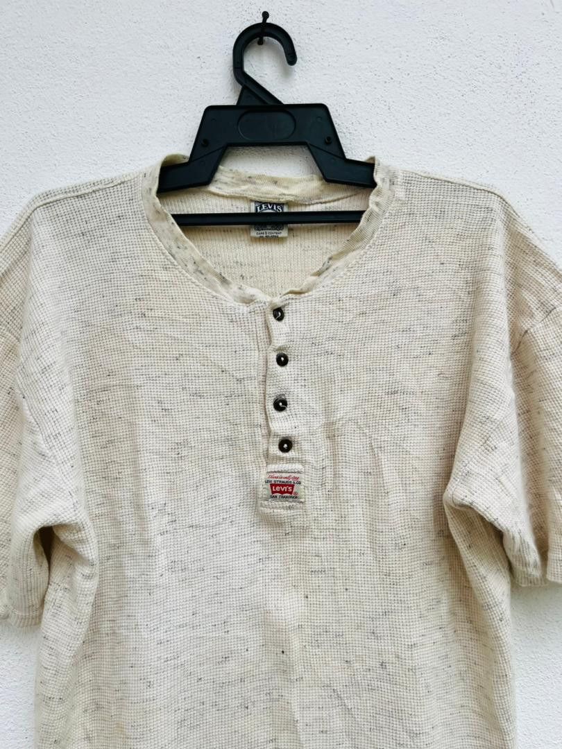 Levi's Vintage Clothing × Vintage Vintage 90s Levis Half Button Streetwear Fashion Style Size US M / EU 48-50 / 2 - 3 Thumbnail