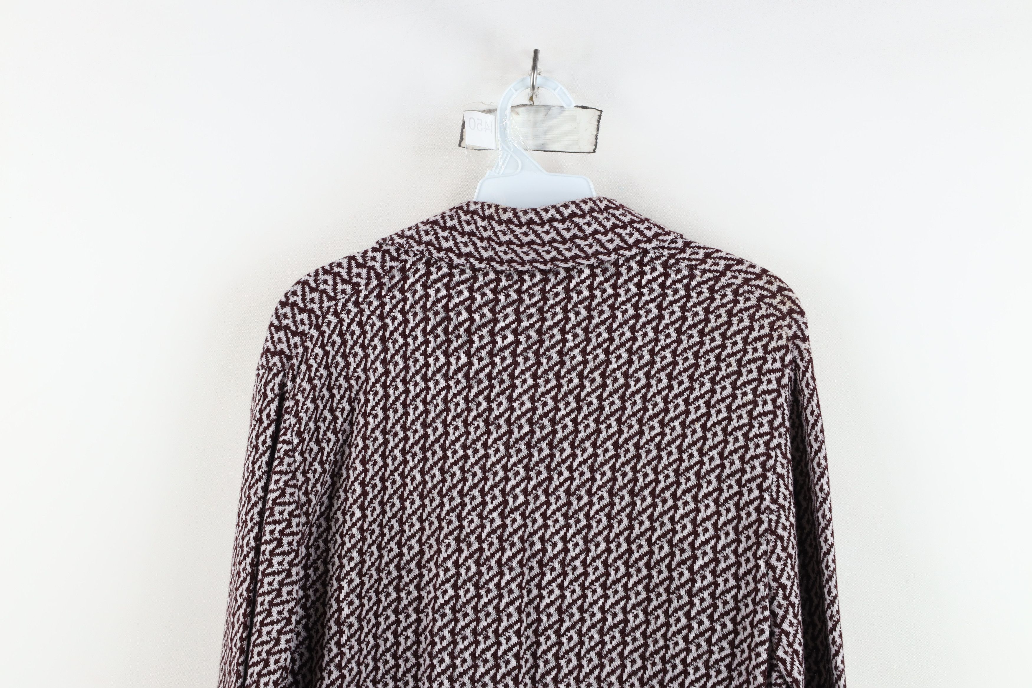 Vintage Vintage 60s 70s Streetwear Knit Collared Button Shirt USA Size US M / EU 48-50 / 2 - 13 Thumbnail
