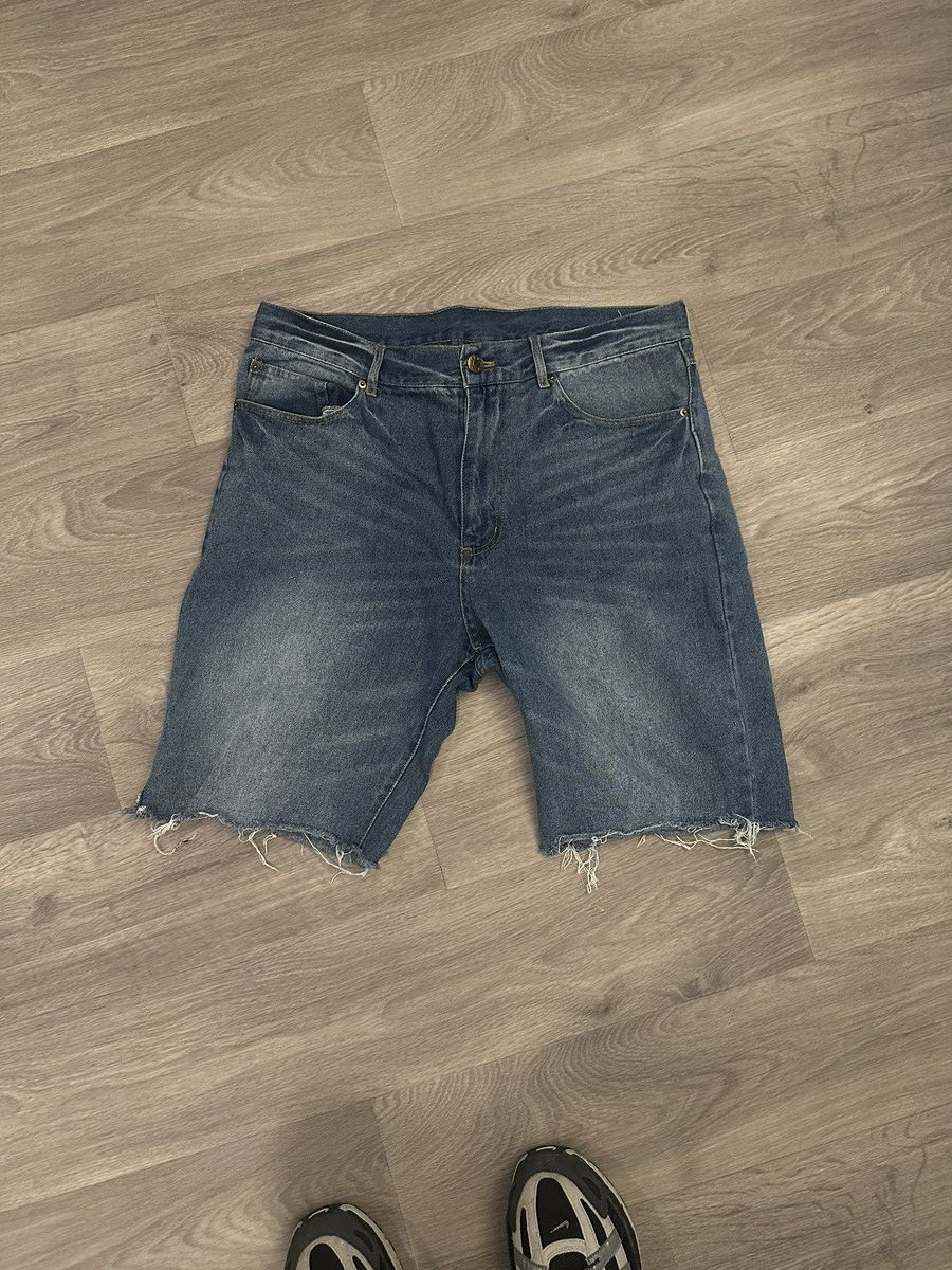 Vintage DENIM SHORTS Size US 34 / EU 50 - 1 Thumbnail