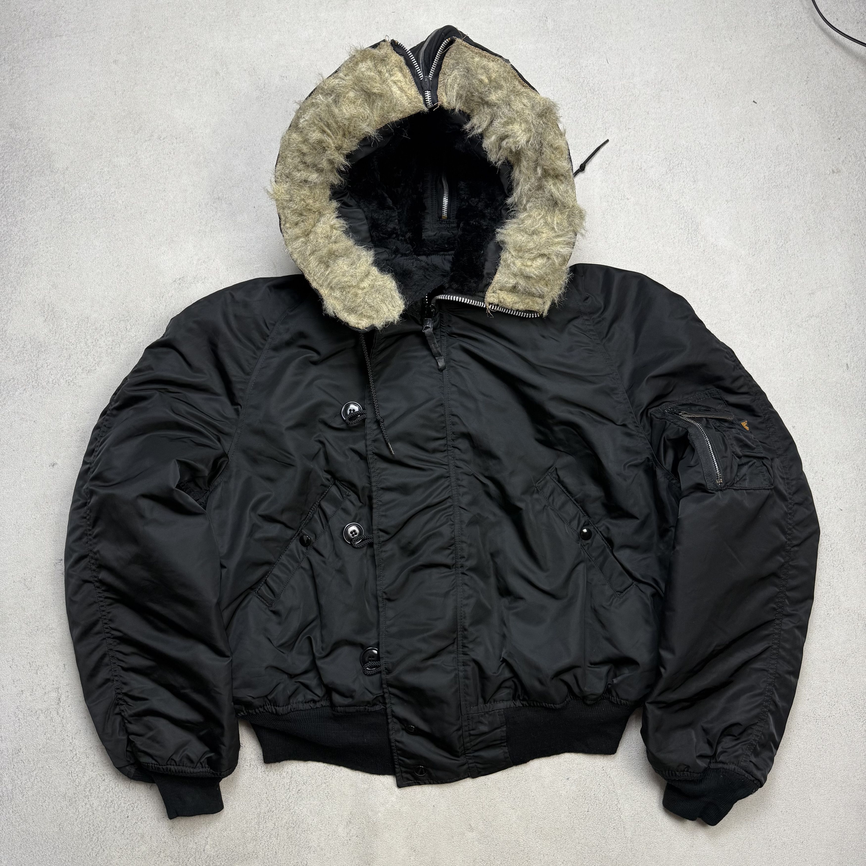 Alpha Industries × Vintage Vintage AlphaIndustries N-2B Fur