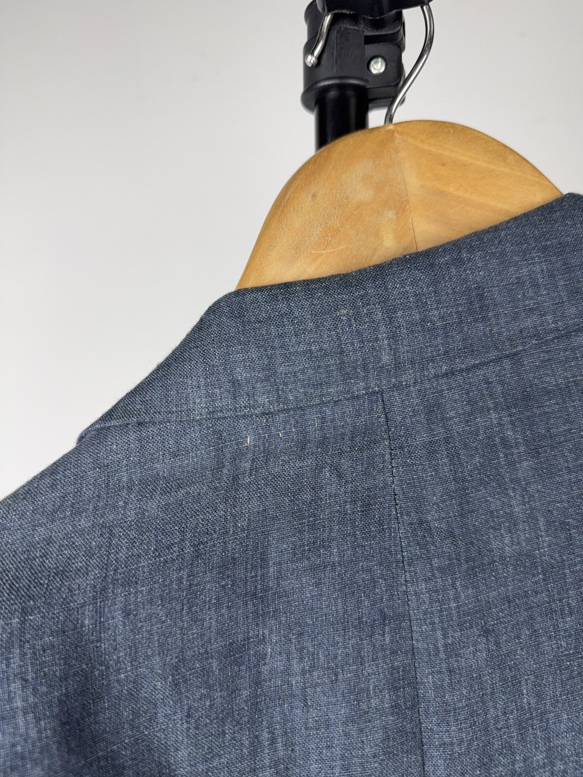 Hugo Boss Luxury Boss Hugo Boss Linen Blazer Maputo Blue 3 Button EU50 Size 40R - 16 Thumbnail