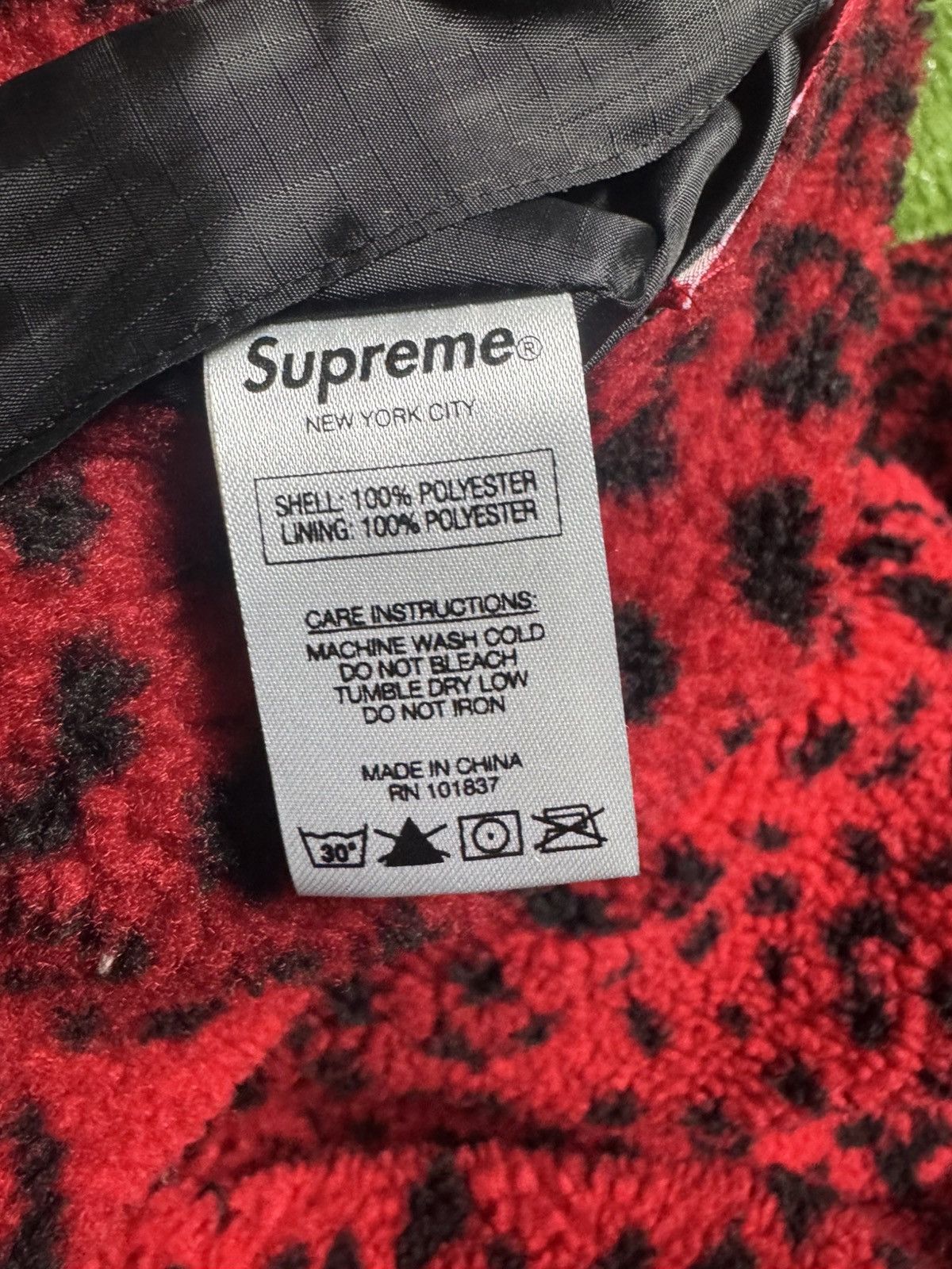 Supreme 2017 Supreme Leopard Fleece Reversible Jacket Size US M / EU 48-50 / 2 - 8 Thumbnail