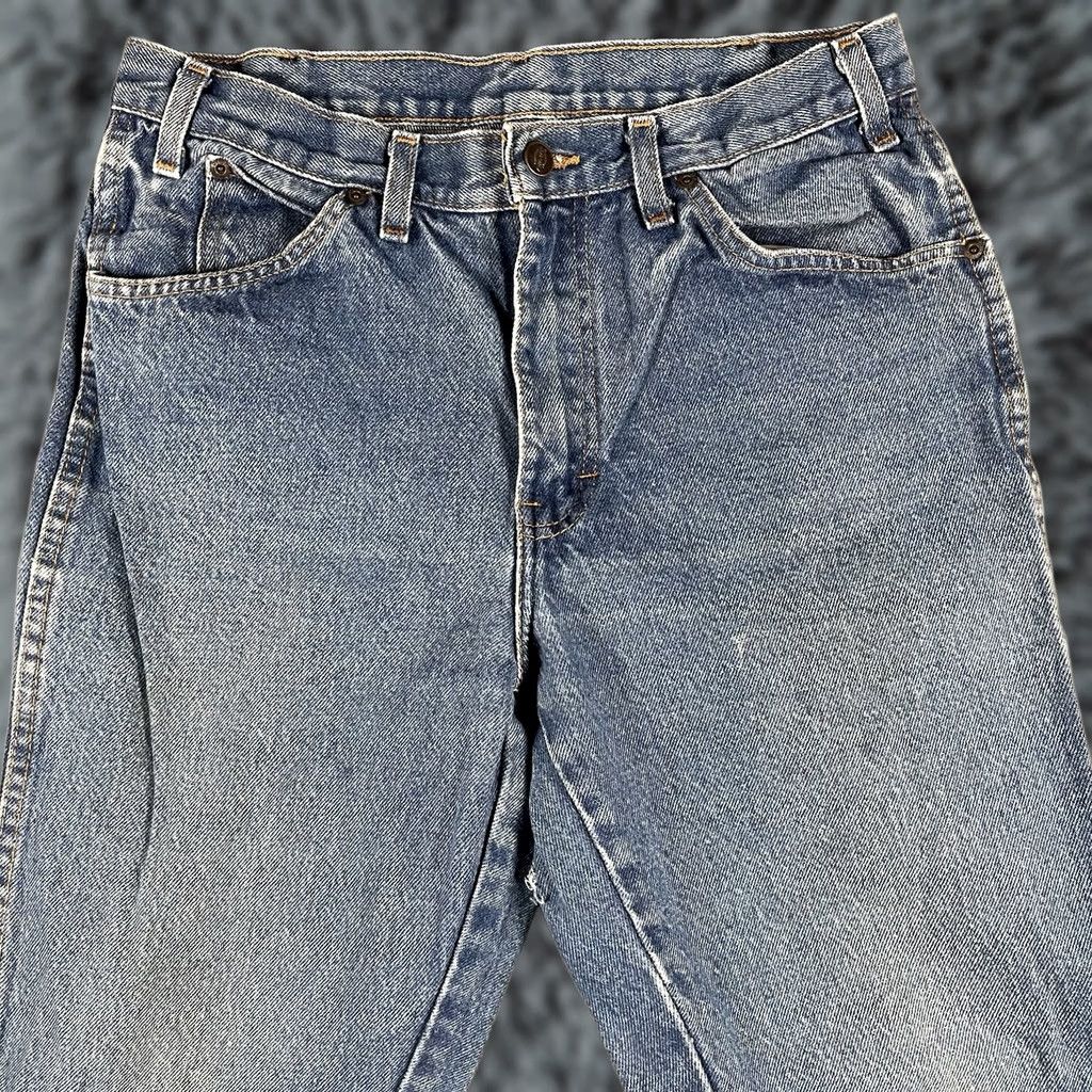 Levi's VINTAGE Dickies Jeans Men's 33x30 Light Wash Straight Leg Distressed Skater Jeans Blue Men’s 33 White? Size US 33 - 1 Thumbnail