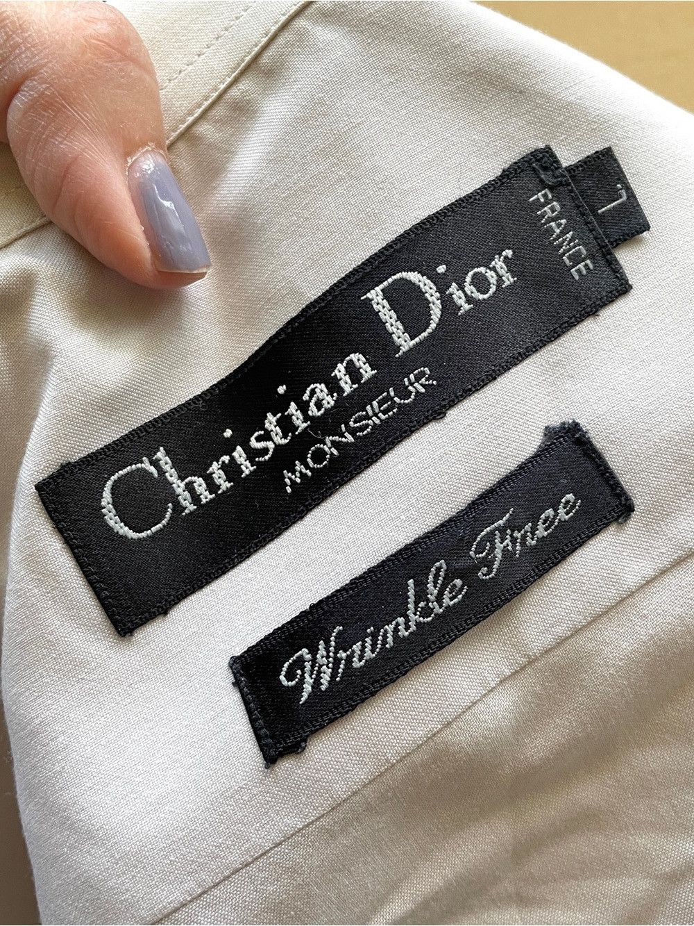 Christian Dior Monsieur Vintage Christian Dior Monsieur Gray Dress Shirt 🇫🇷 Size US L / EU 52-54 / 3 - 5 Thumbnail