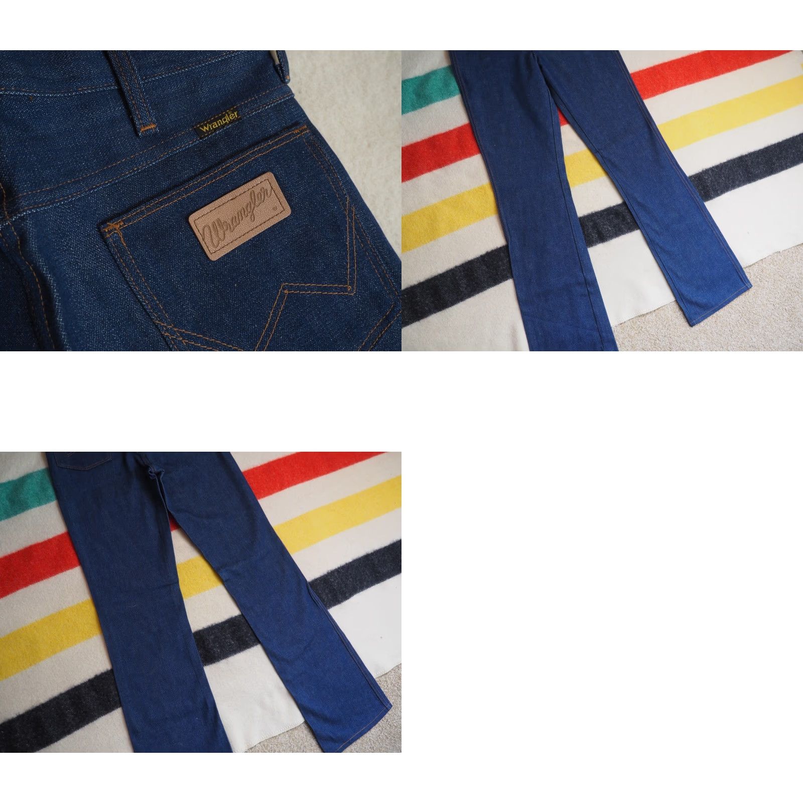 Wrangler VINTAGE Wrangler Jeans 70s Denim 30x36 Blue Rockabilly Dark Wash USA Size US 30 / EU 46 - 8 Thumbnail