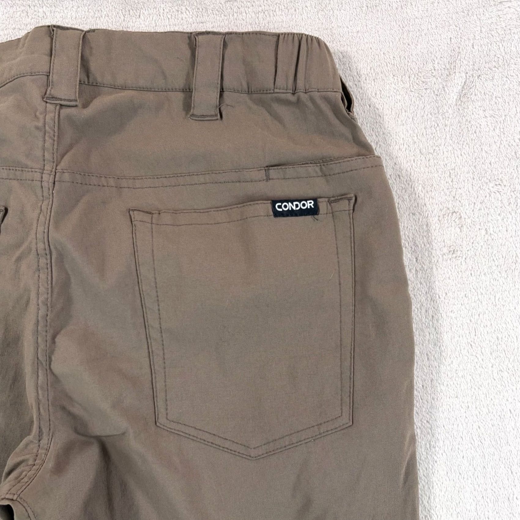 Vintage Condor Cipher Performance Pants Men 32x29 Slim DWR Flat Dark Earth Brown Nylon Spandex Pants Slim Fit Khakis Mens Size US 32 / EU 48 - 3 Thumbnail