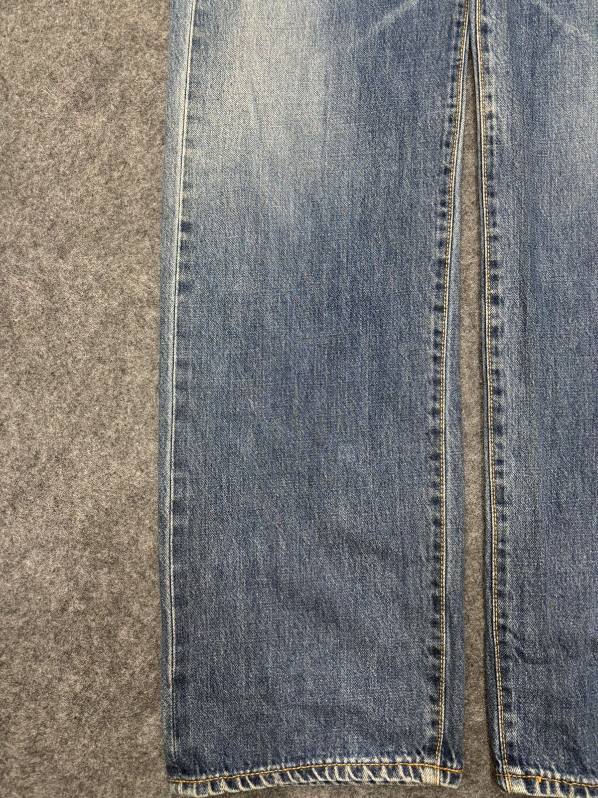 Edwin 💥Wide 90s💥Vintage Edwin Mnimalist Fade Selvedge Denim F626 Size US 29 - 8 Thumbnail