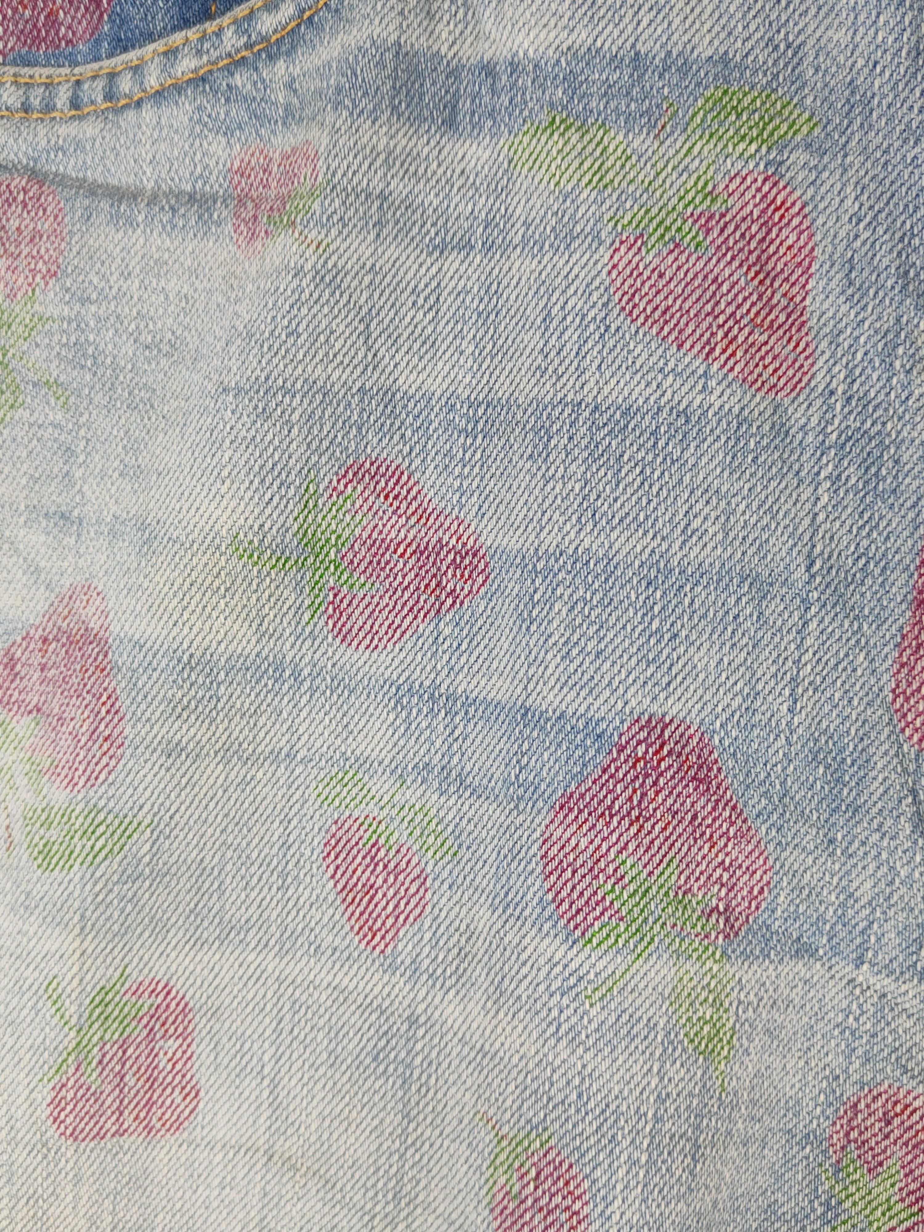 Current/Elliot Current Elliot strawberry faded Ripped Denim #S1537 Size 31" - 3 Thumbnail
