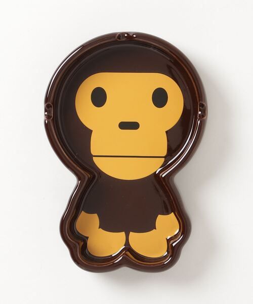 Pre-owned Bape A Bathing Ape Baby Milo Ashtray M Brown One Size