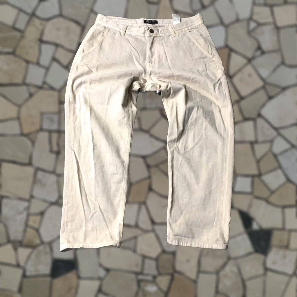 Banana Republic Banana Republic Pants Mens 34 Beige Athletic Flat Front Chino Pockets Stretch Casual Workwear Regular Inseam 27 Brushed Cotton Modal Spandex Tapered Size US 34 / EU 50 - 1 Thumbnail