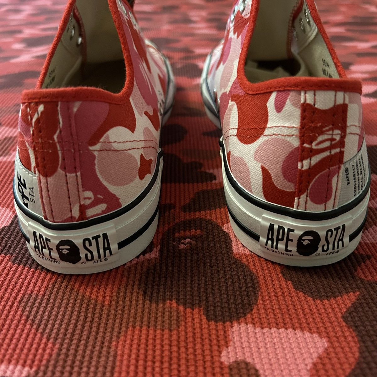 Bape BAPE Pink ABC Camo “Side Tape” APESTA Shoes Size US 9.5 / EU 42-43 - 5 Thumbnail