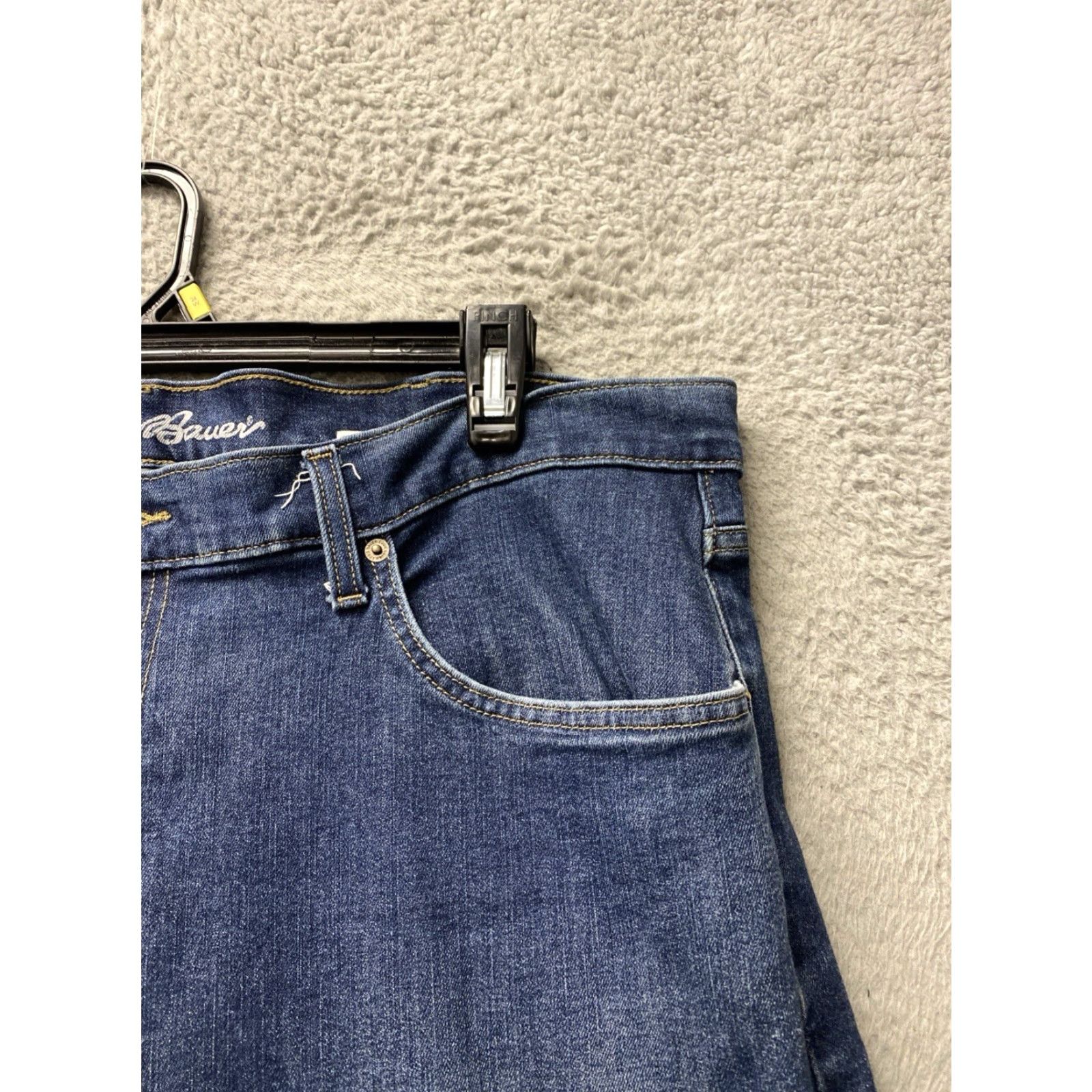 Eddie Bauer Eddie Bauer Jeans Men Slim Straight 40x29 Blue Denim 5-Pocket Logo Zip Closure Regular Waist Slim Fit Men’s Jeans Size US 40 / EU 56 - 3 Thumbnail