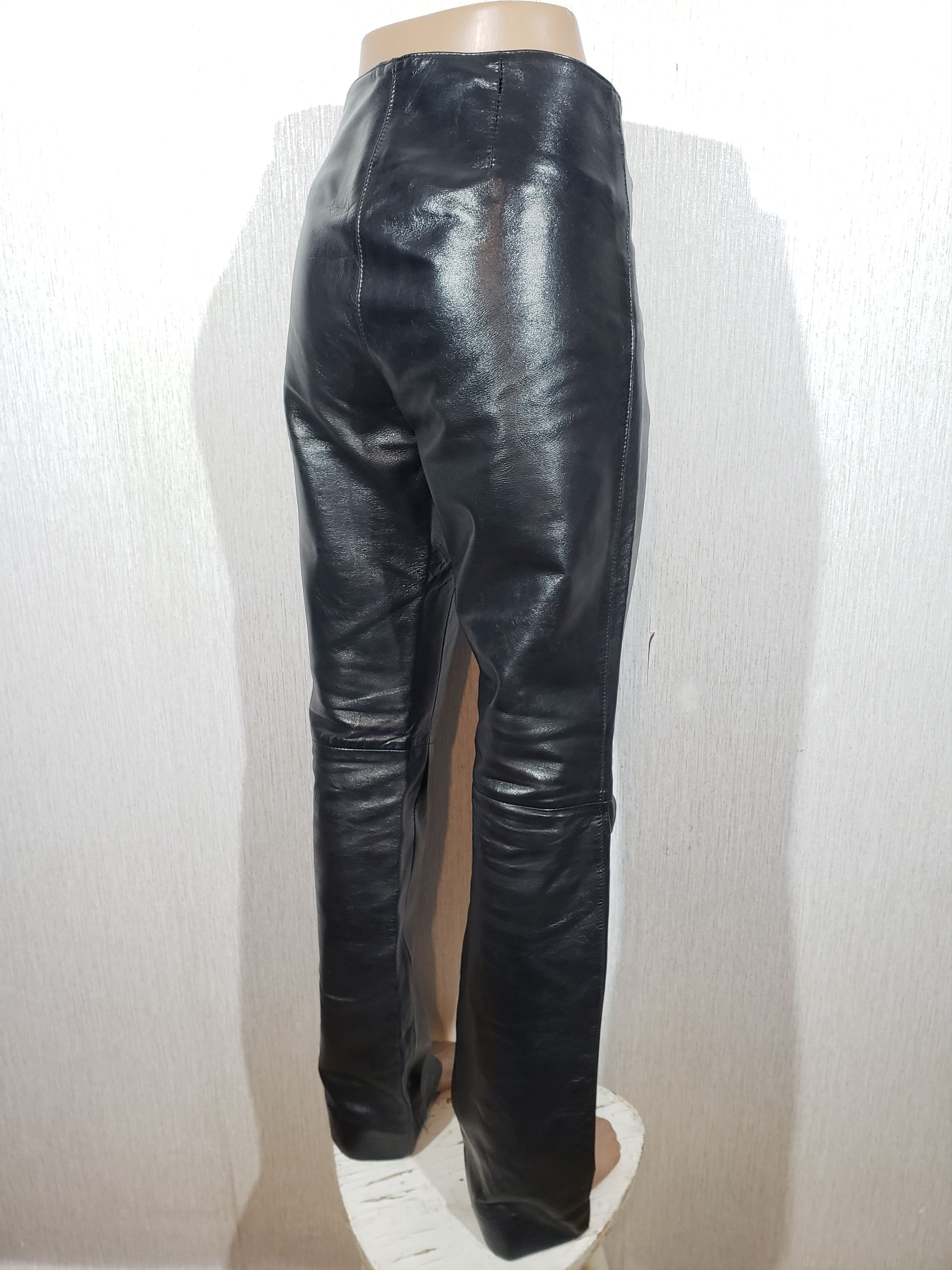 Genuine Leather Women's pants made of genuine leather. Size 34" / US 12 / IT 48 - 4 Thumbnail