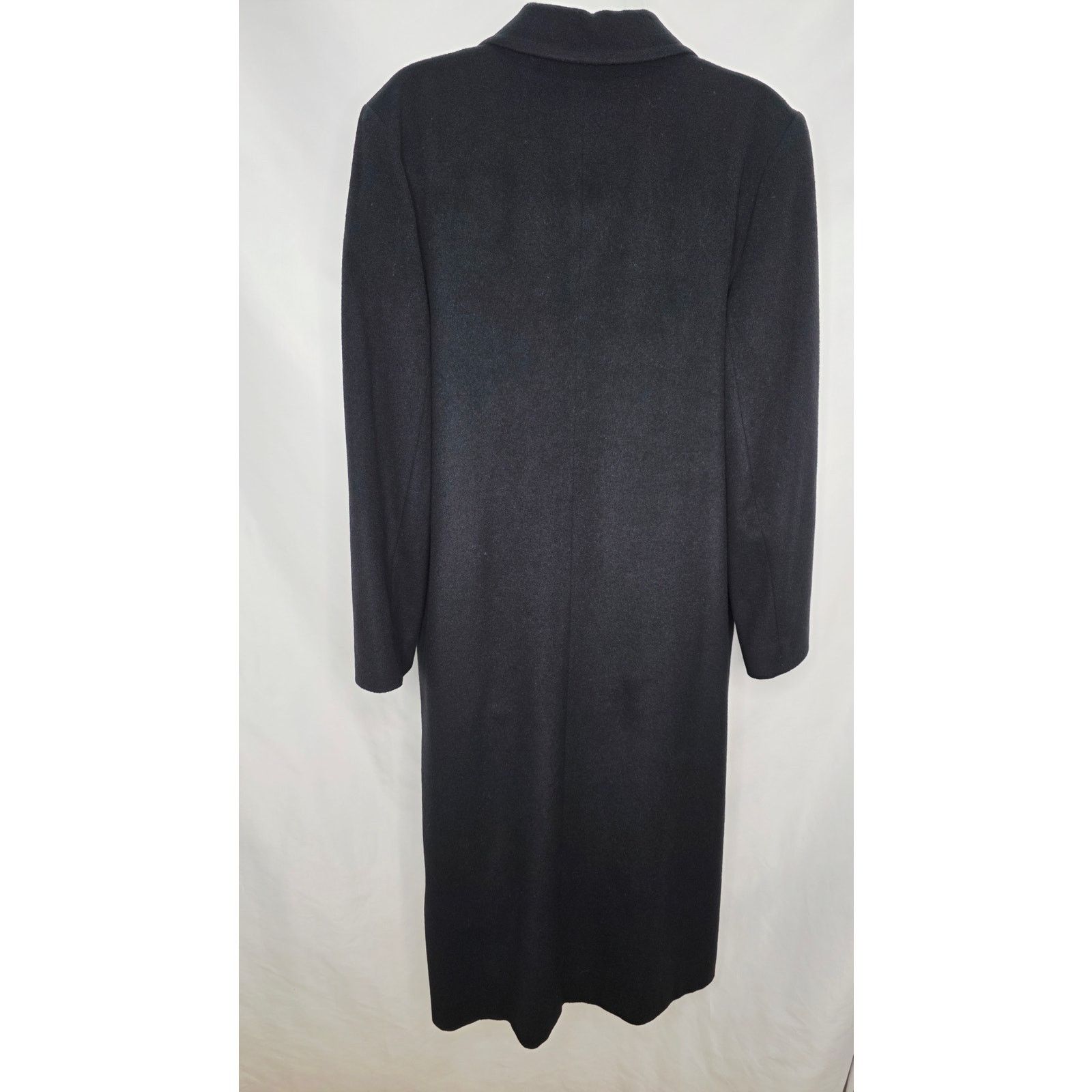 Other Riel Coat Company Black Wool Cashmere Blend Long Coat Size M / US 6-8 / IT 42-44 - 2 Thumbnail