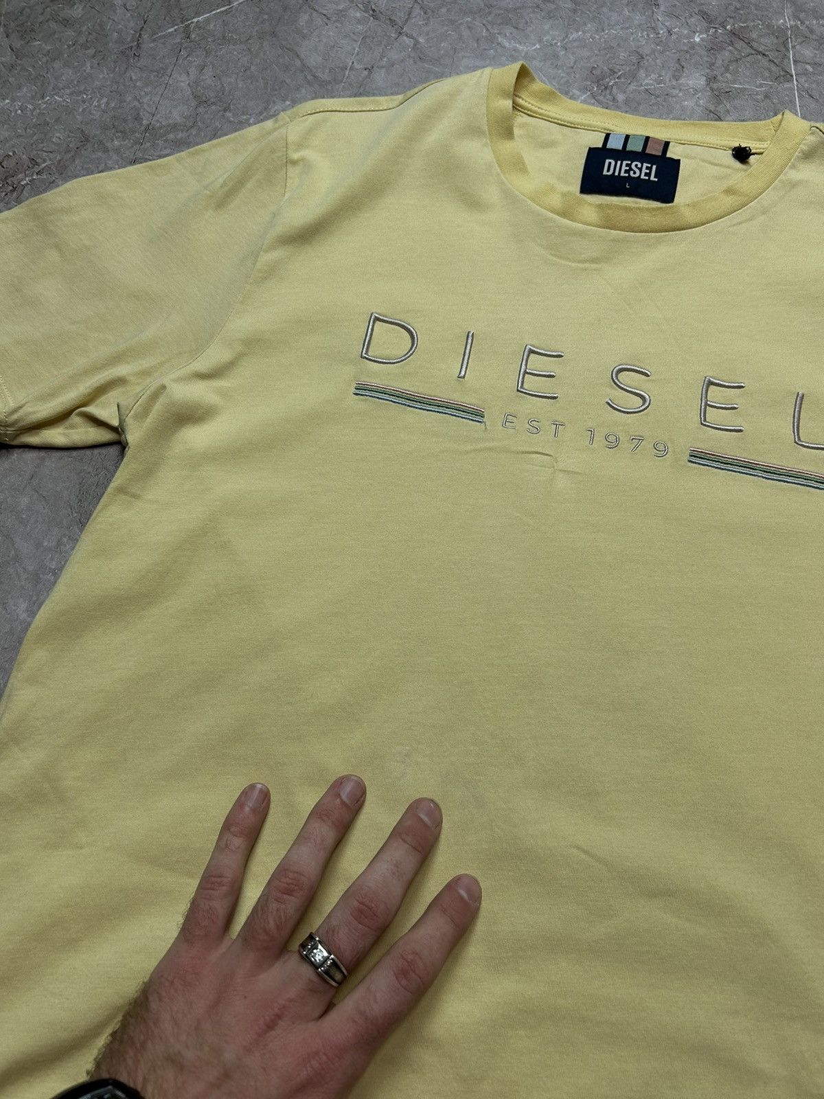 Diesel × Vintage Rare Vintage T-Shirt Diesel Y2K Style Size US L / EU 52-54 / 3 - 3 Thumbnail