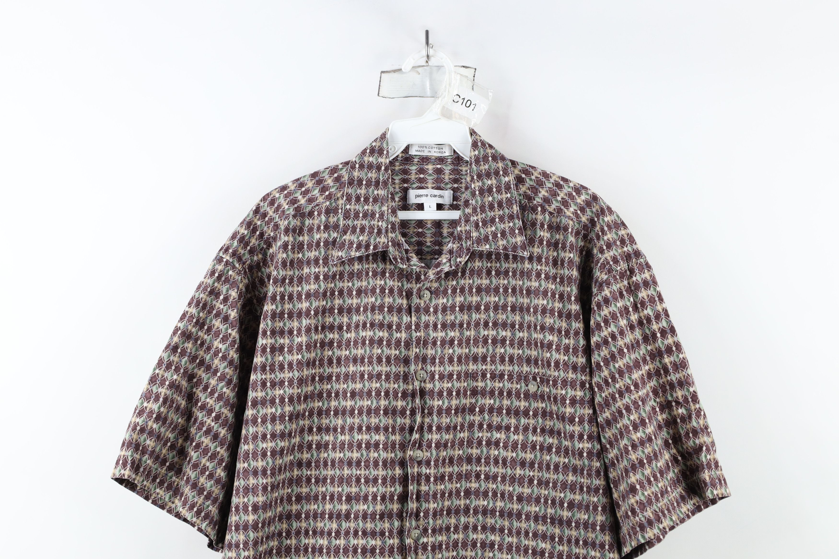 Vintage Vintage 90s Streetwear Short Sleeve Collared Button Shirt Size US L / EU 52-54 / 3 - 2 Thumbnail