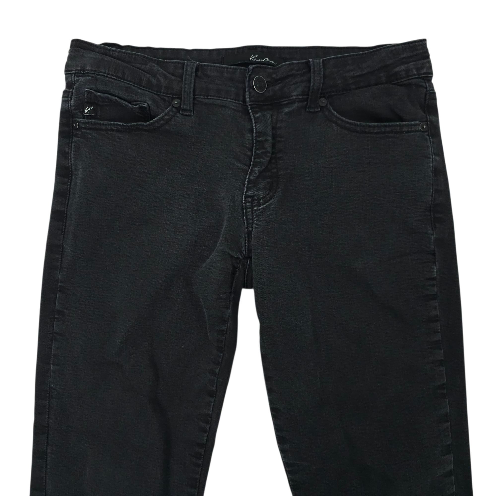 Kancan USA KanCan Ankle Zip Mid Rise Jeans Womens Size 27 Black Stretch Size 29" - 9 Thumbnail