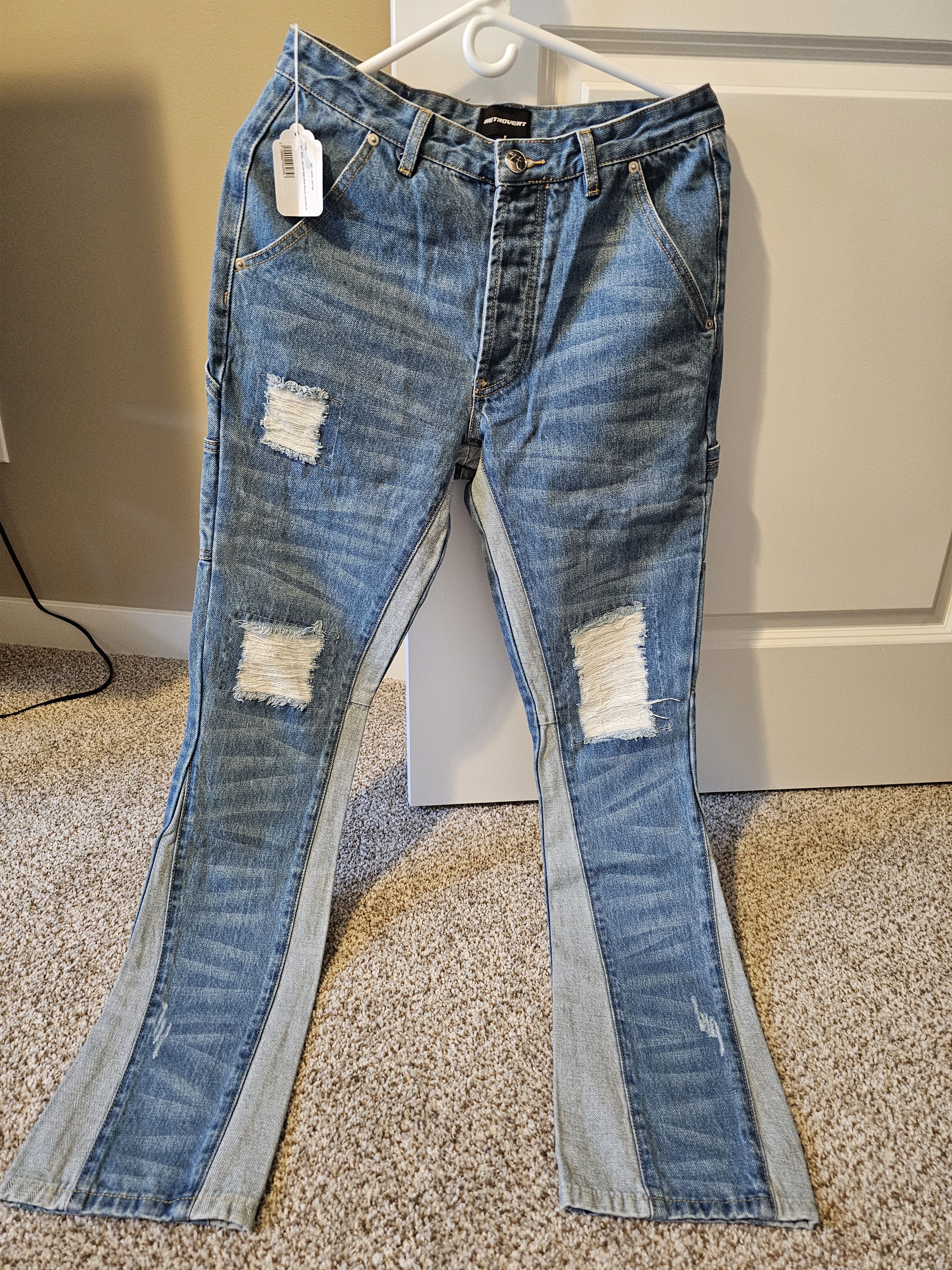 RETROVERT Retrovert distressed jeans Size US 30 / EU 46 - 1 Thumbnail