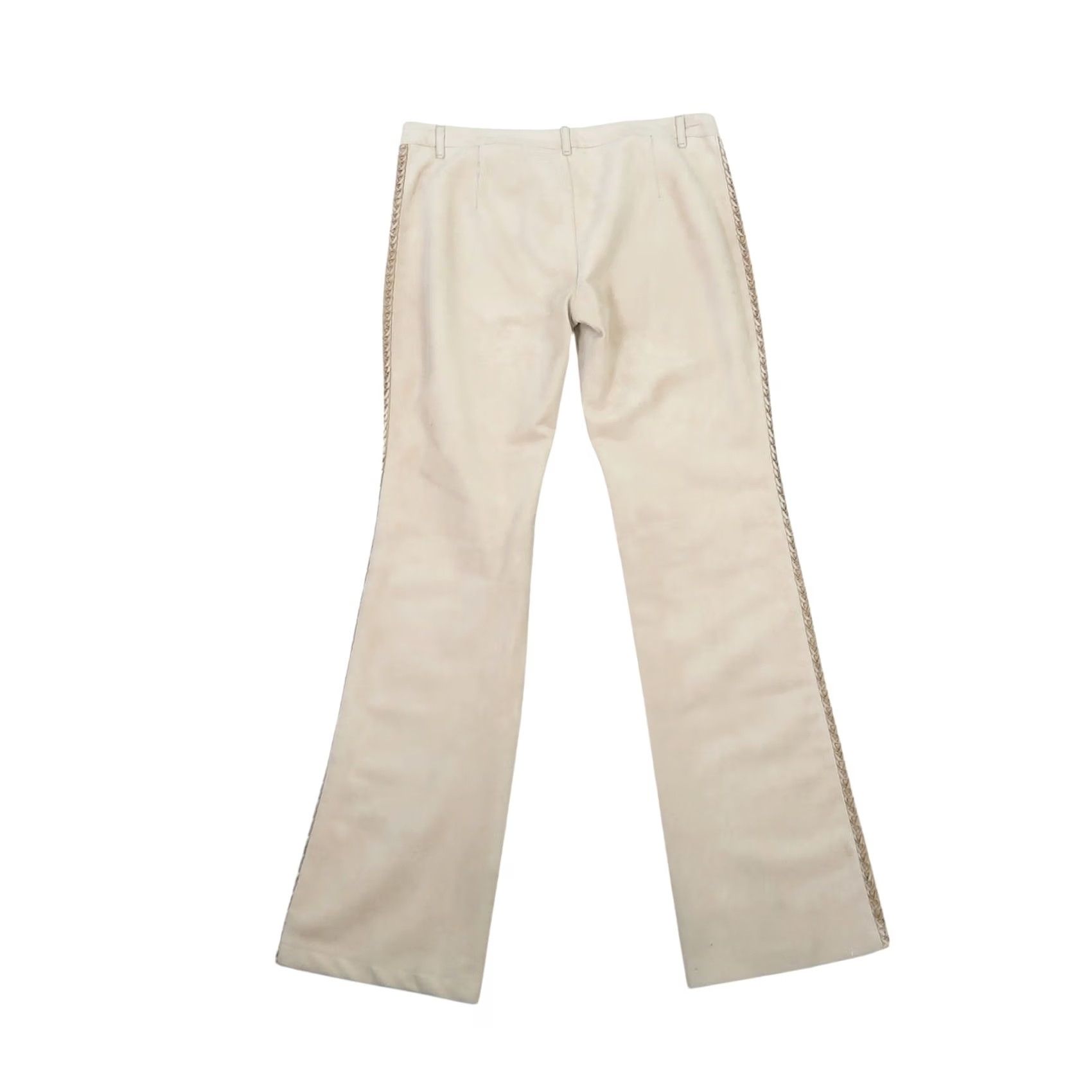 Vintage VINTAGE Vertigo Paris pants Flare Bootcut Dress Pants Tan US 8 Womens Regular Rise Mid 9" Inseam 33" Size 30" / US 8 / IT 44 - 3 Thumbnail