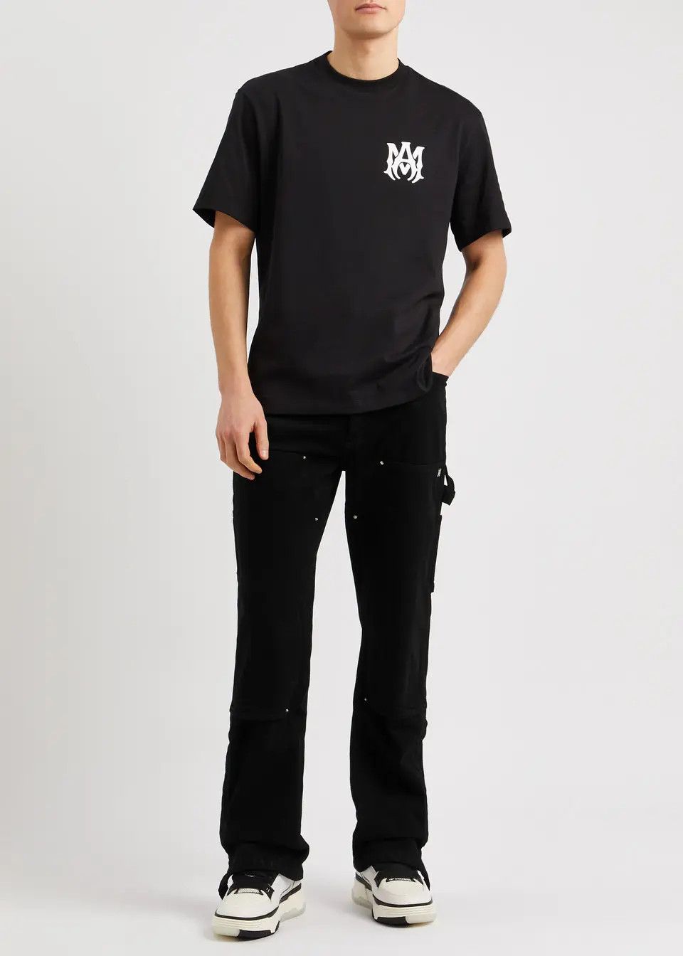 Amiri oc11z0225 Carpenter Straight-Leg Jeans in Black Size US 34 / EU 50 - 3 Thumbnail