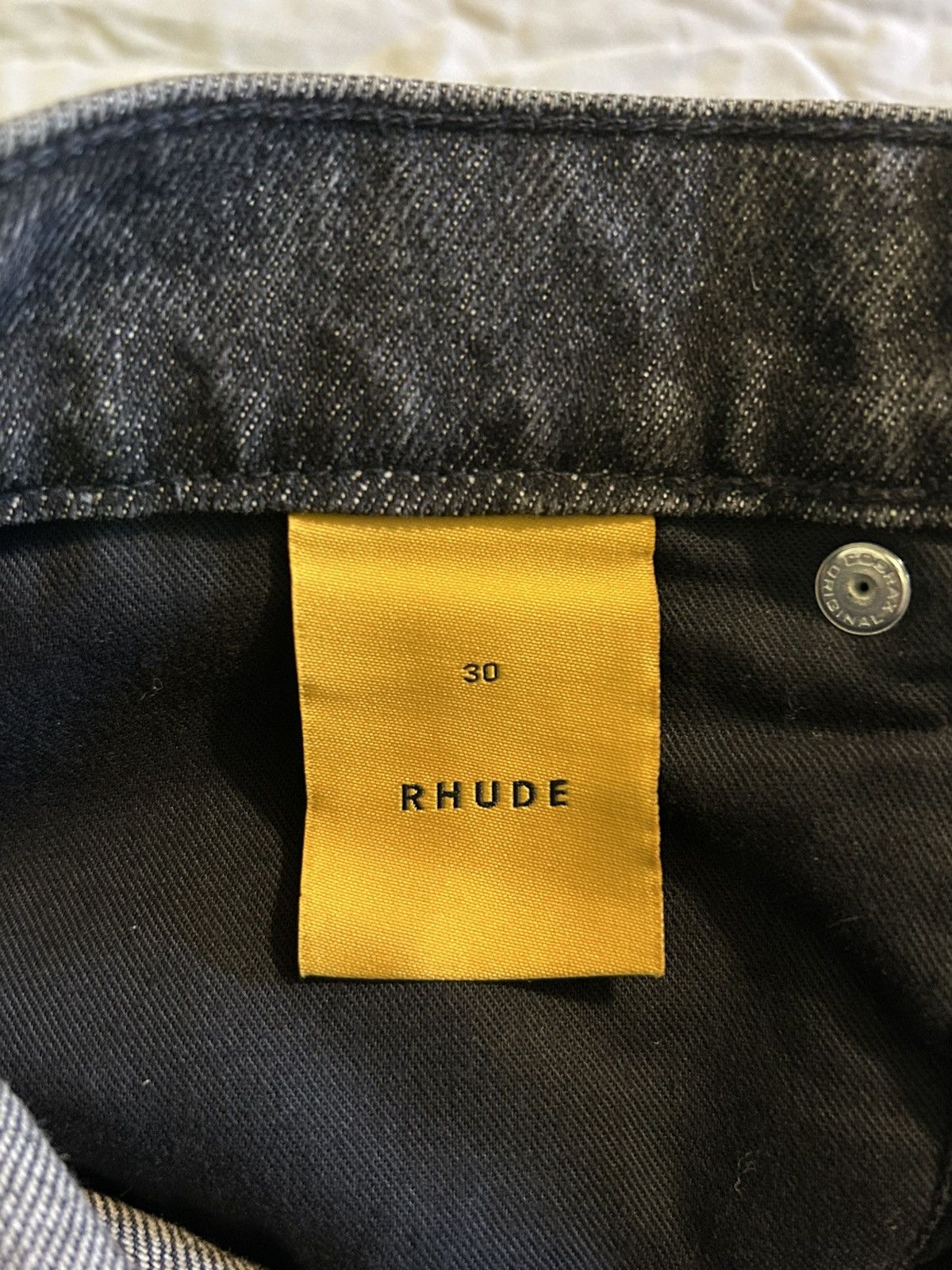 Rhude Rhude Wide Leg Black Jeans Size US 30 / EU 46 - 5 Thumbnail