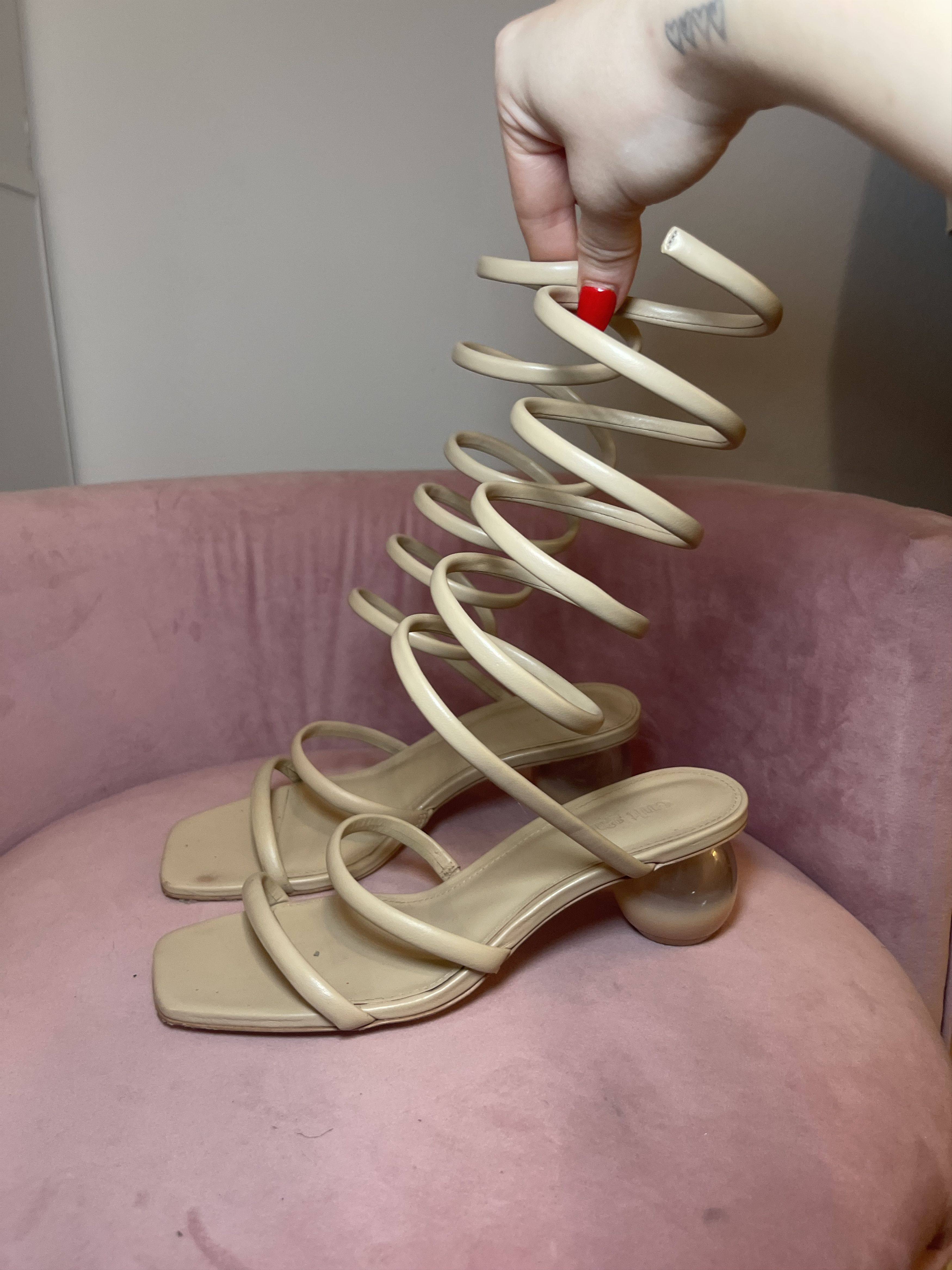 Cult Gaia Cult Gaia Freya Wraparound Ankle Strap Sandals Size US 6.5 / IT 36.5 - 8 Thumbnail