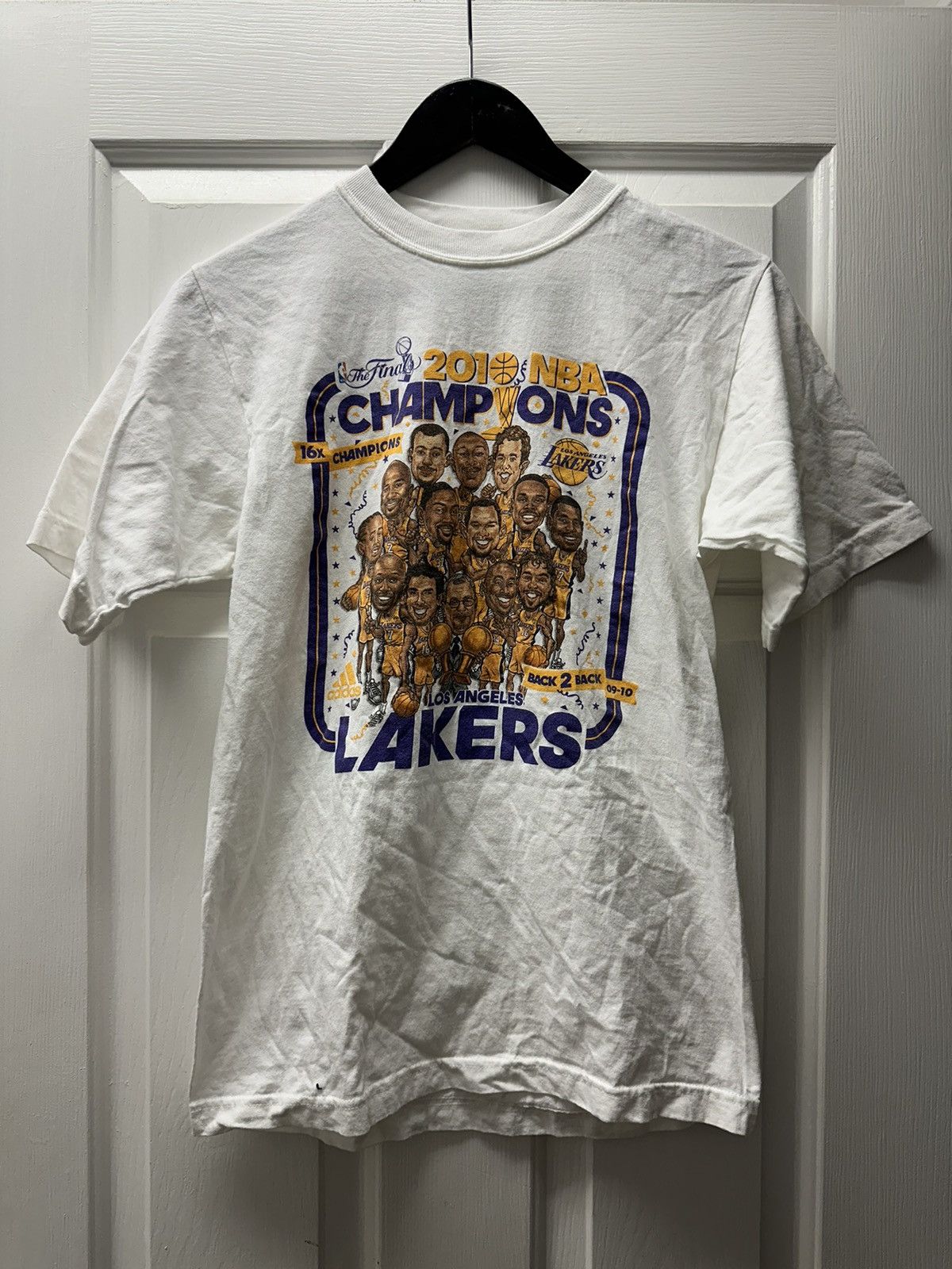 Adidas × NBA NBA Los Angeles Lakers 2010 Champions Adidas Character Shirt Size US S / EU 44-46 / 1 - 9 Thumbnail