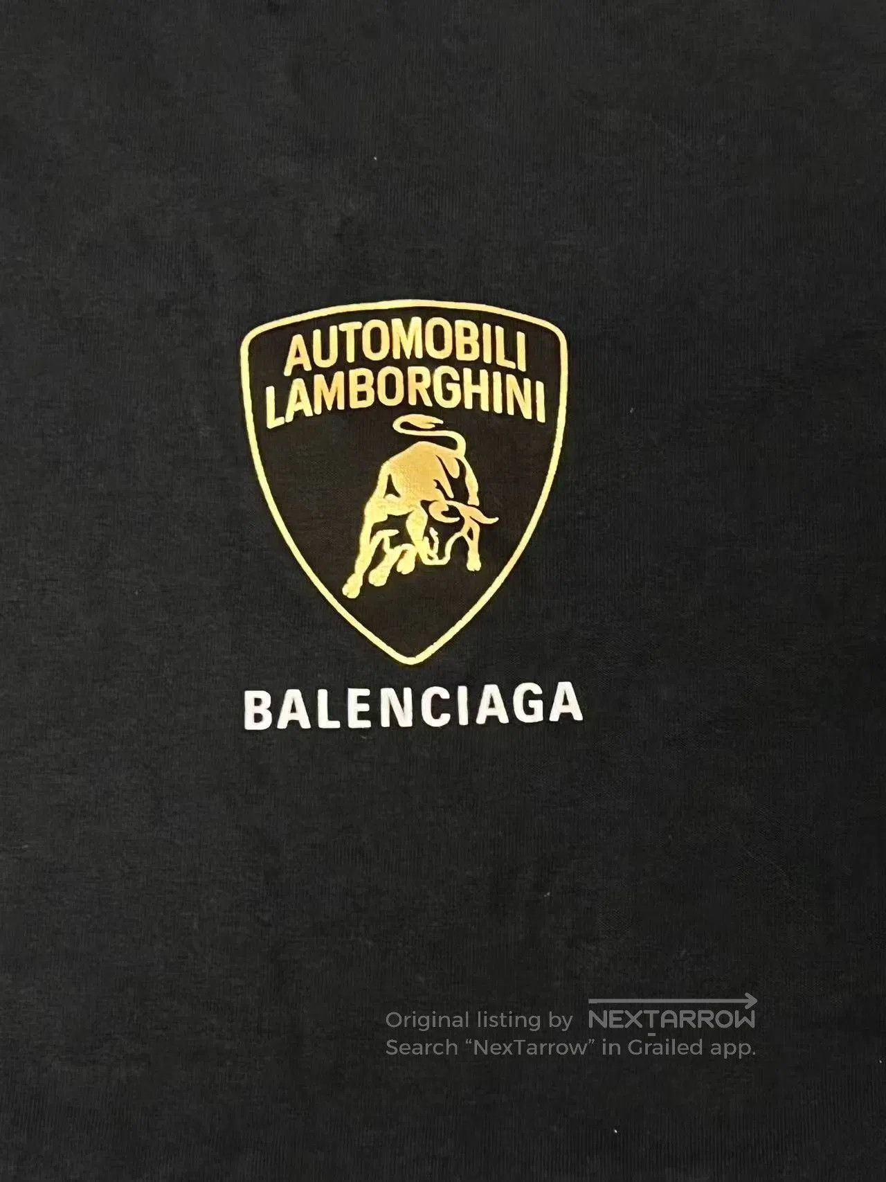Balenciaga Balenciaga x Lamborghini Car Logo Print T-Shirt. Size US L / EU 52-54 / 3 - 3 Thumbnail