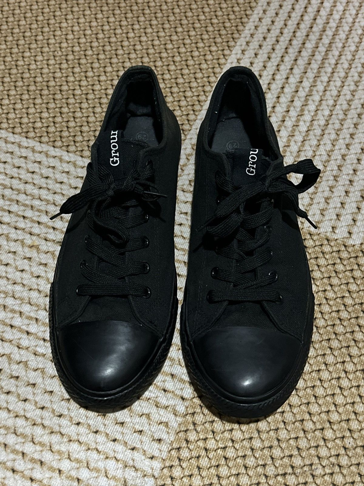Ground Y SS21 Ground Y Yohji Yamamoto Low Top Black Sneakers Size US 10 / EU 43 - 17 Thumbnail