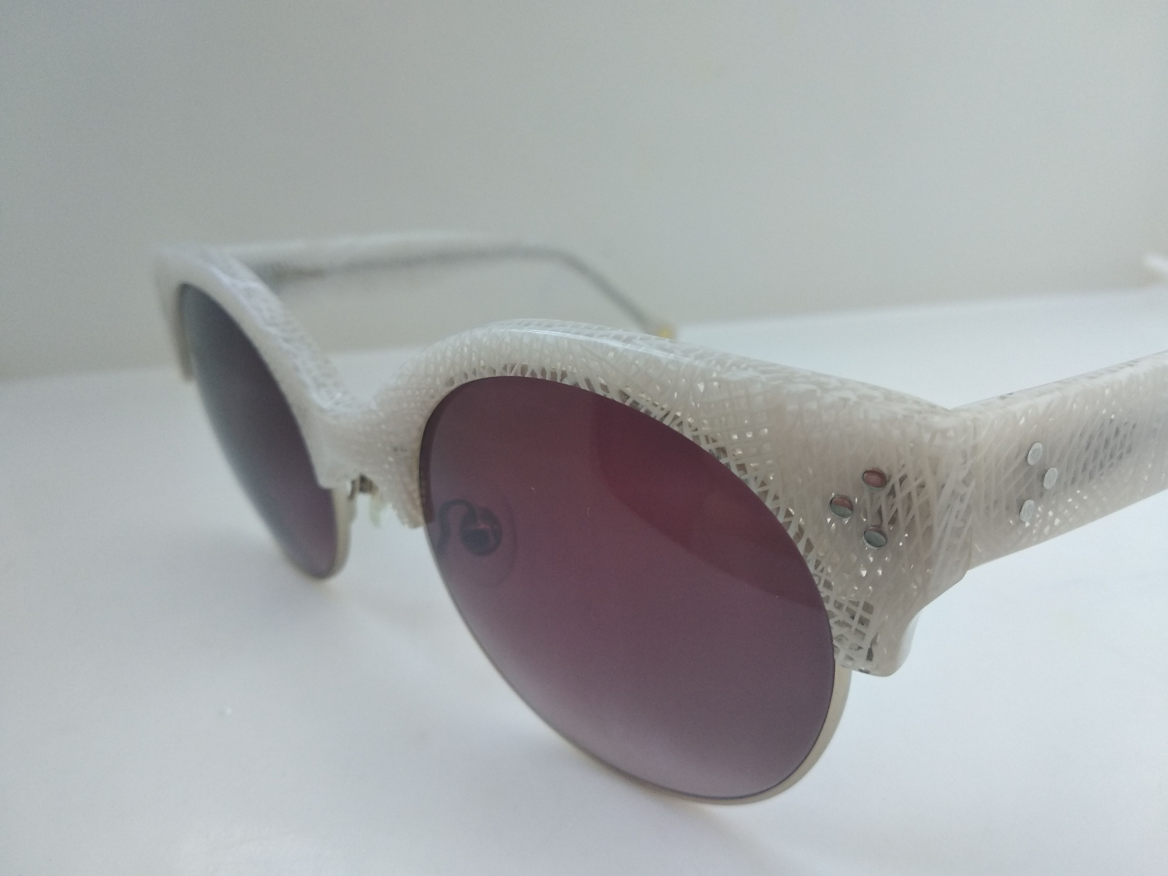 Other Ett:twa Jetlene White Gold Malcolm Cateye Sunglasses Size ONE SIZE - 3 Thumbnail