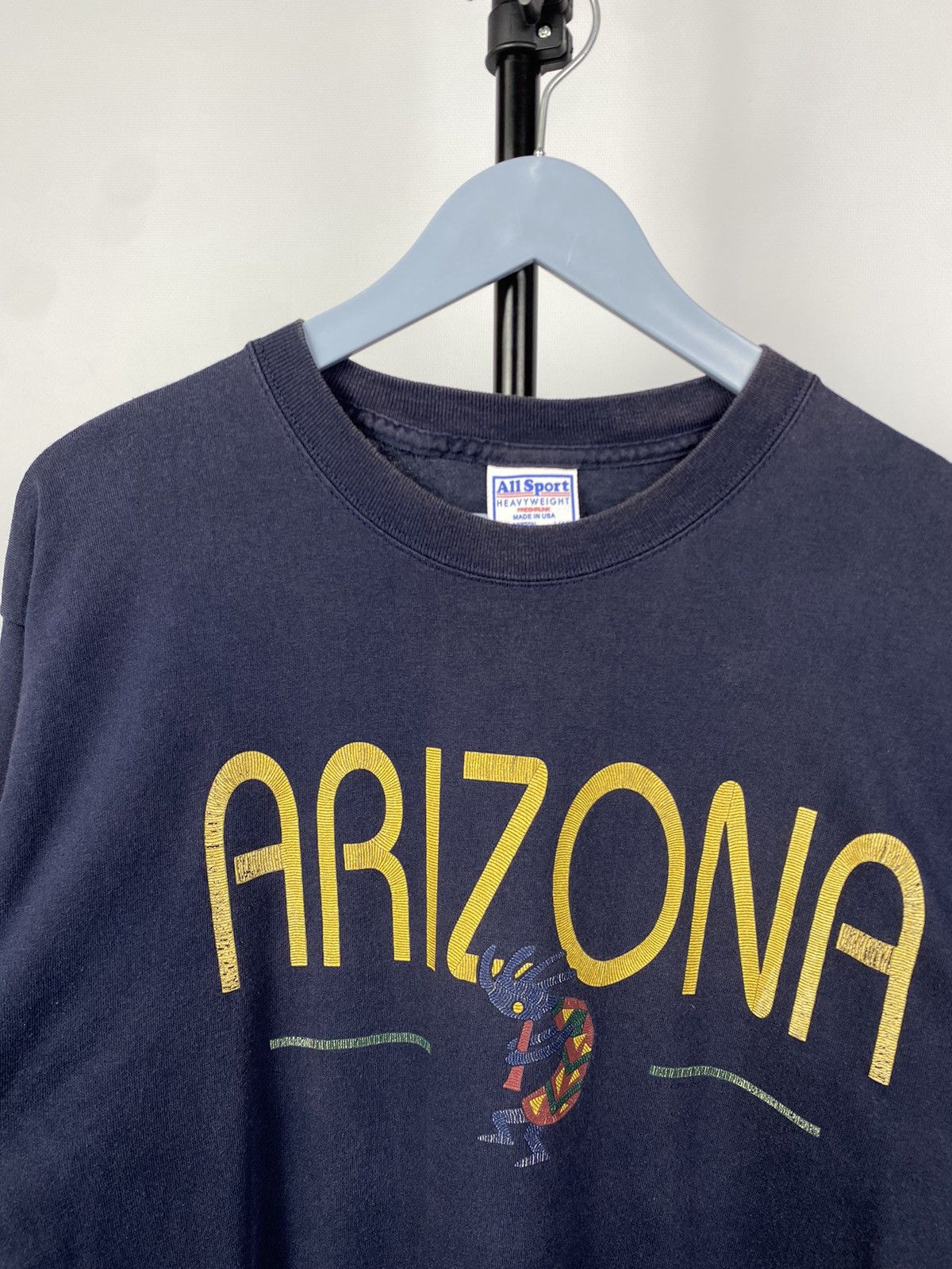 Arizona Jean Co. × Vintage Vintage 90s Big Logo USA State Arizona long sleeve T-Shirt Size US L / EU 52-54 / 3 - 3 Thumbnail