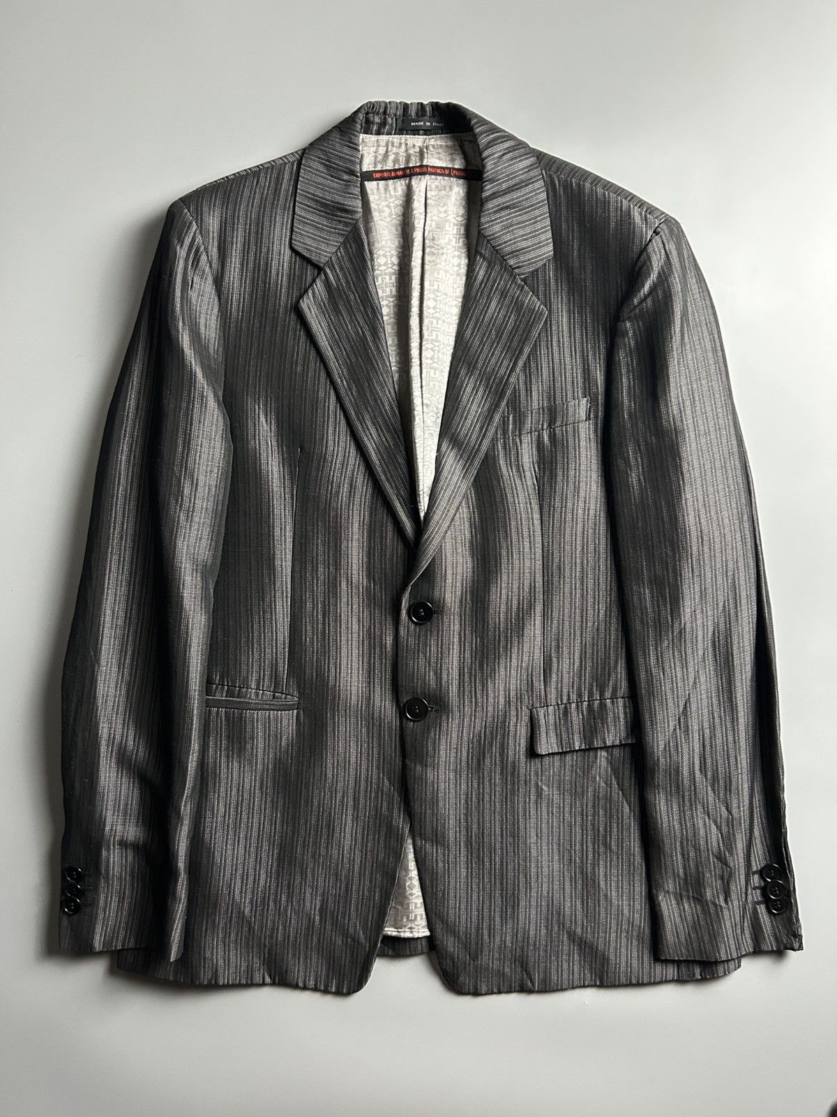 Emporio Armani Emporio Armani Striped Blazer Size 52R - 1 Thumbnail